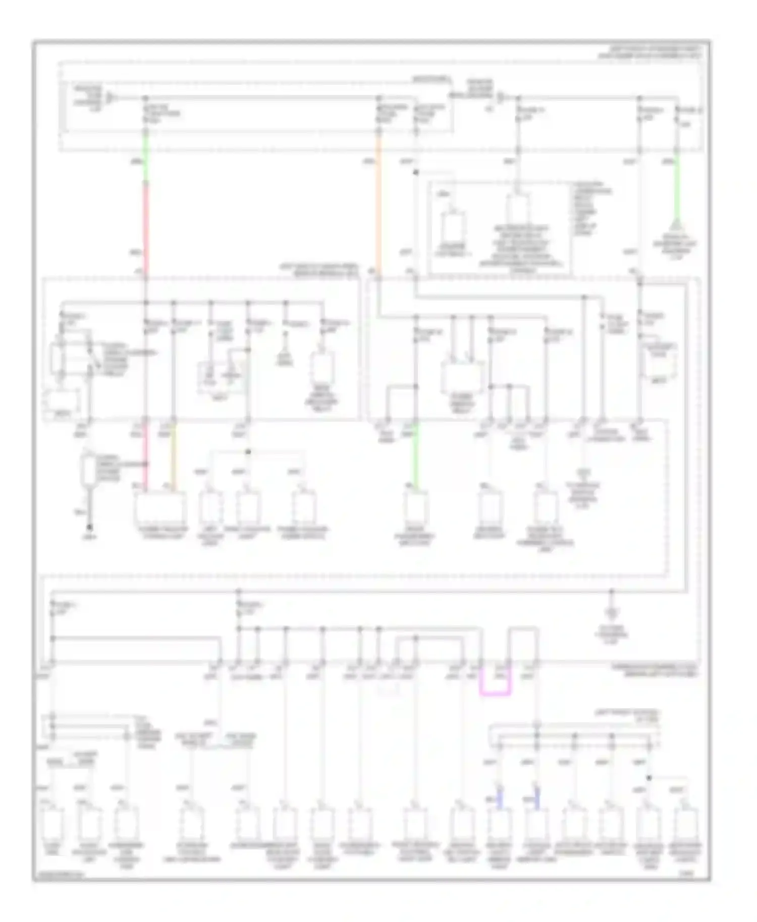 MDX Acura II facelift (2010-2013): Power distribution circuit (3 of 6)