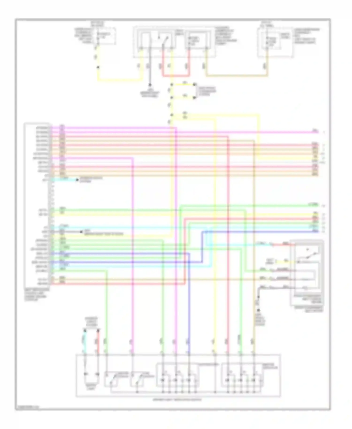 MDX Acura II facelift (2010-2013): Seat ventilation circuit (1 of 2)