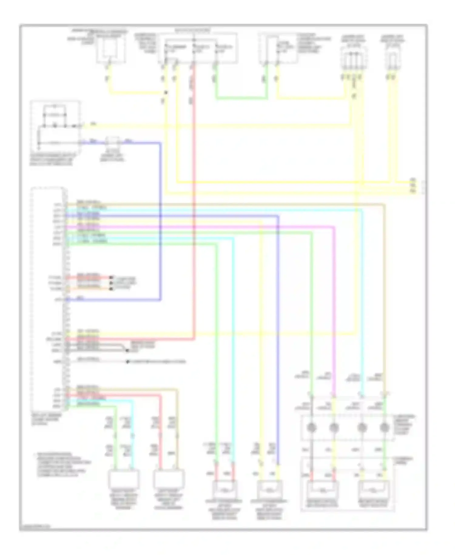MDX Acura II facelift (2010-2013): Supplemental restraints circuit (1 of 3)
