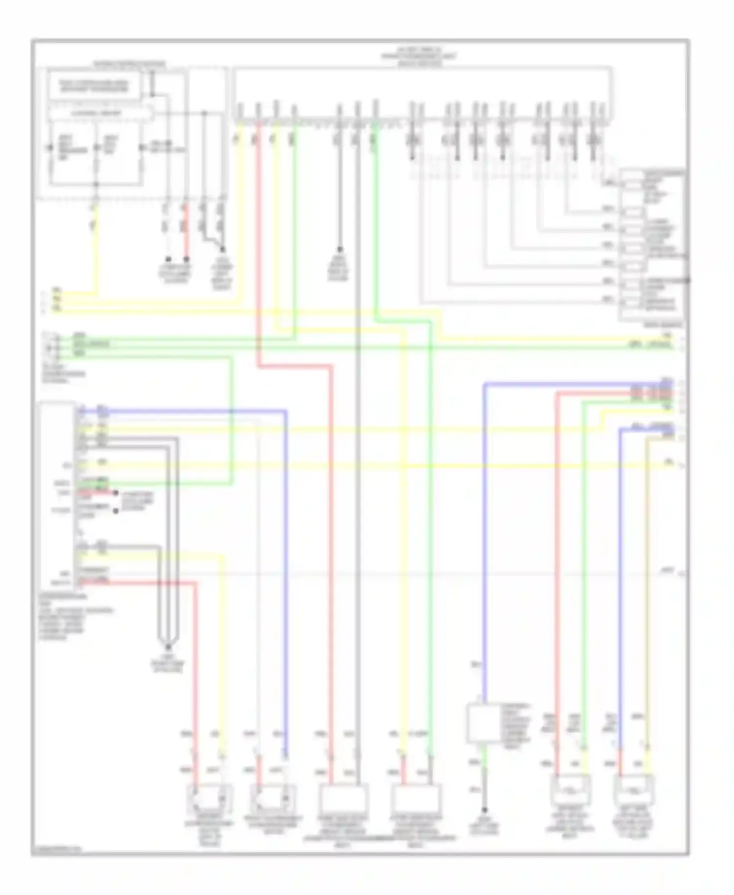 MDX Acura II facelift (2010-2013): Supplemental restraints circuit (2 of 3)