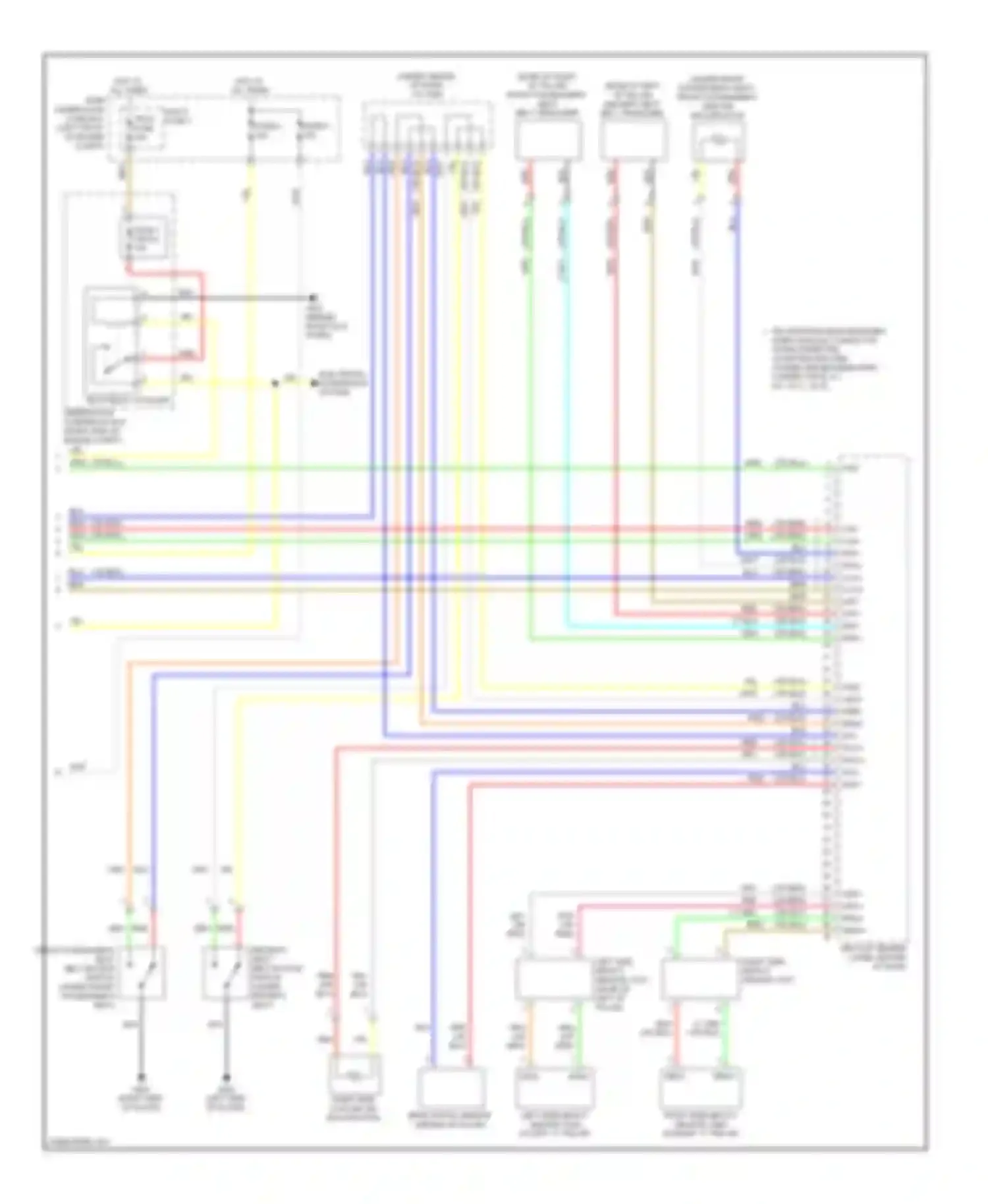 MDX Acura II facelift (2010-2013): Supplemental restraints circuit (3 of 3)