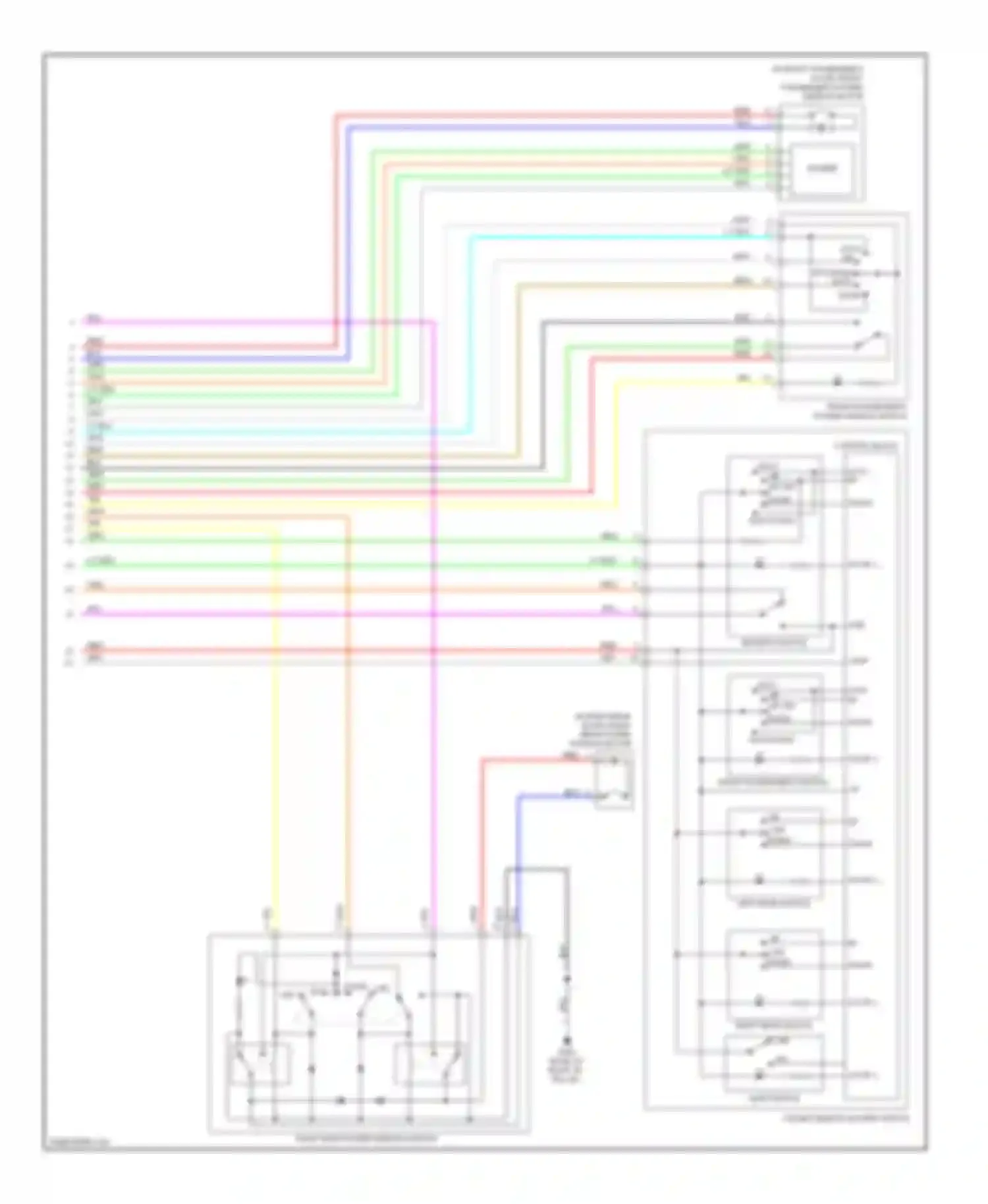 Wiring diagram auto up for Acura MDX II facelift (2010-2013) (1 of 1)