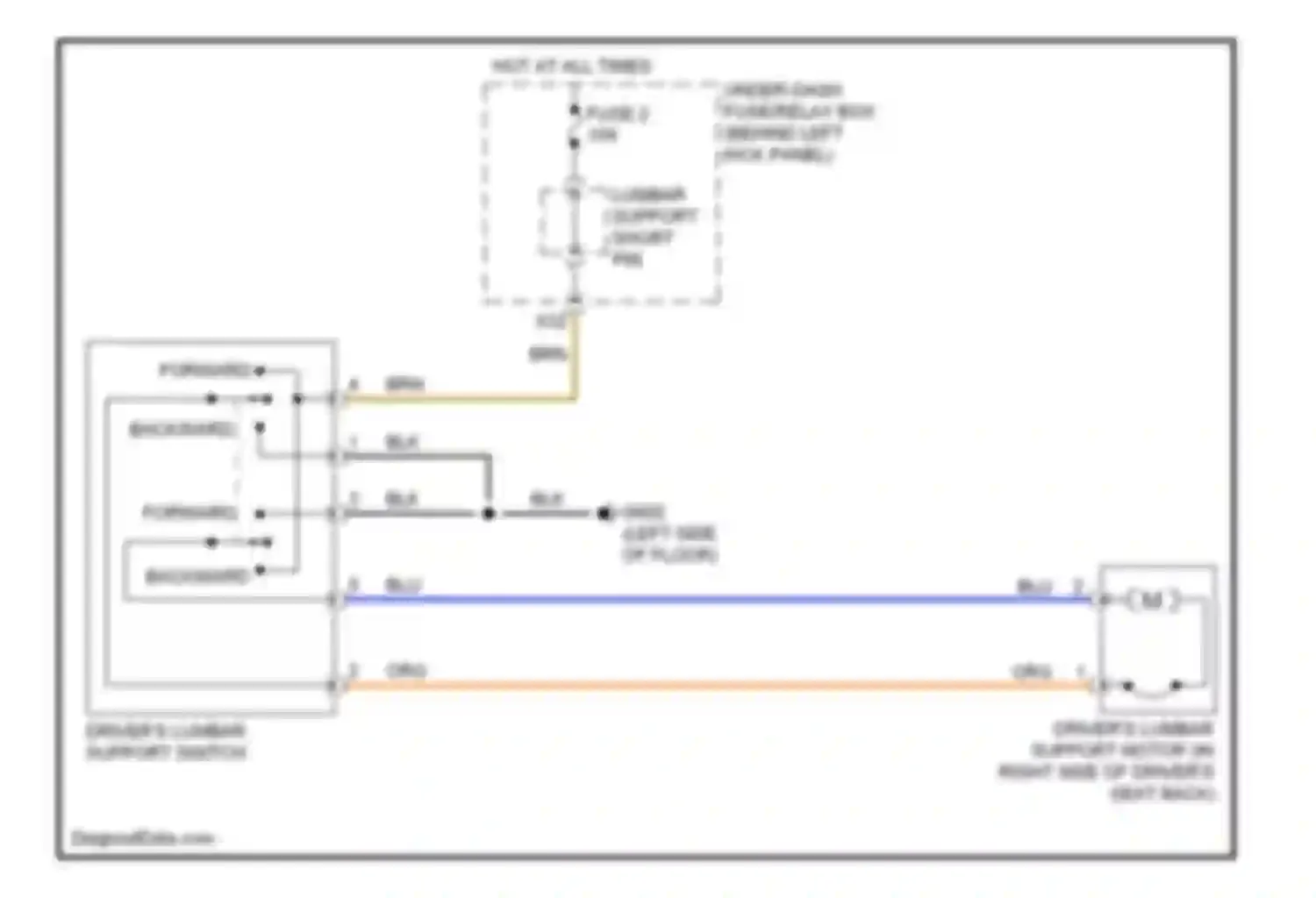 Wiring diagram blu for Acura MDX II facelift (2010-2013) (41 of 85)