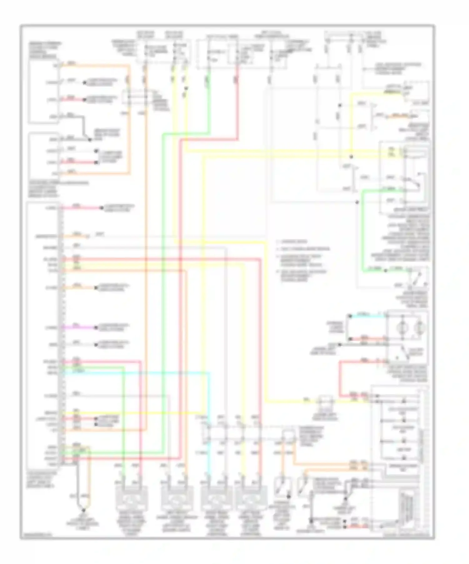 Wiring diagram brake system ind for Acura MDX II facelift (2010-2013) (1 of 2)