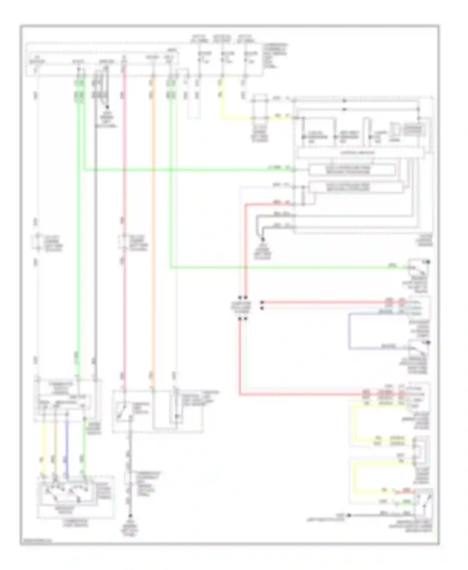 Wiring diagram computer data lines system for Acura MDX II facelift (2010-2013) (52 of 53)