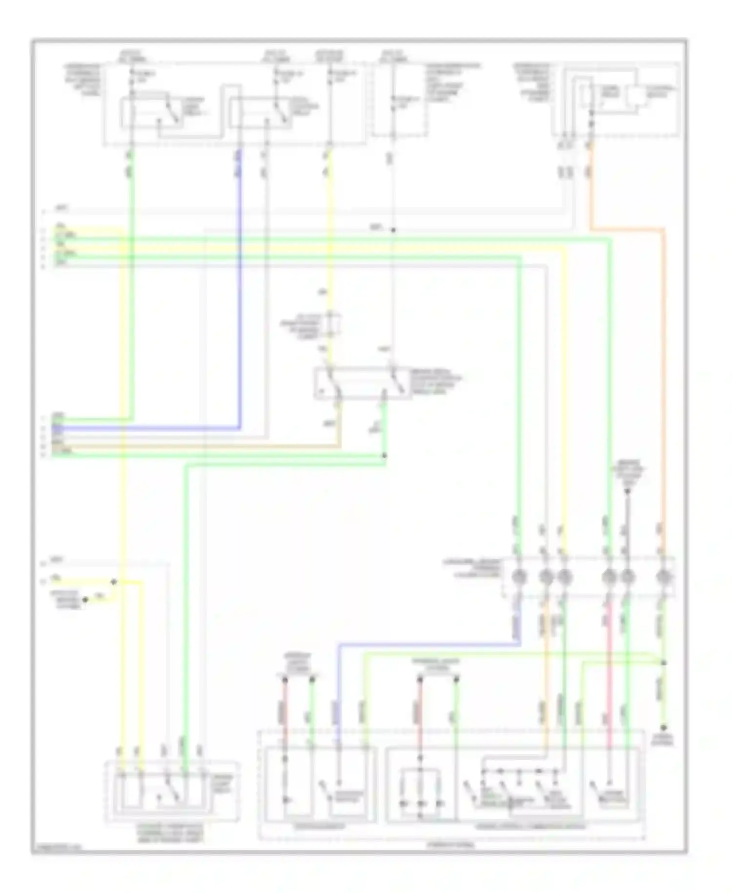 Wiring diagram etcs control relay for Acura MDX II facelift (2010-2013) (1 of 3)