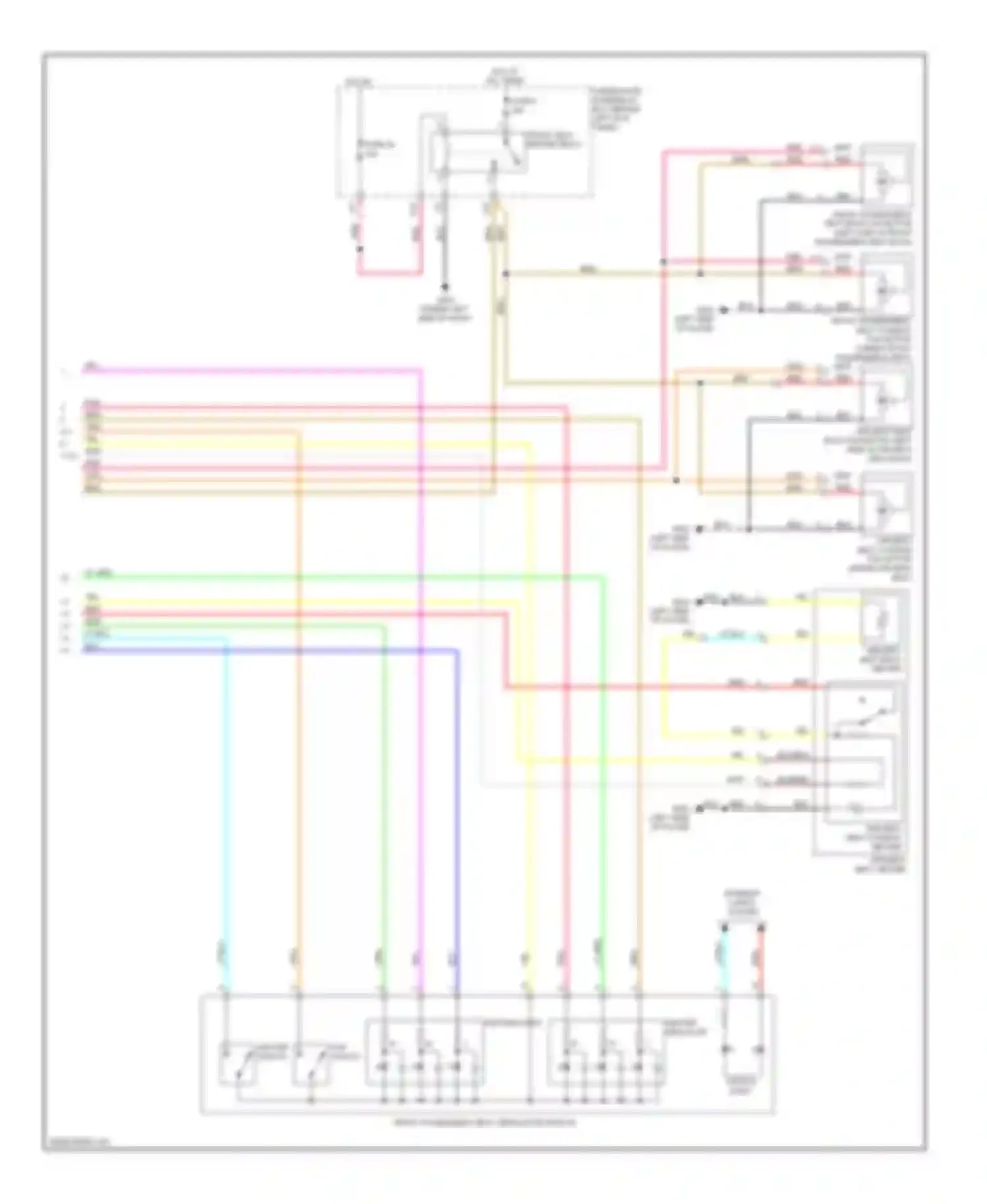 Wiring diagram fan indicator for Acura MDX II facelift (2010-2013) (2 of 2)