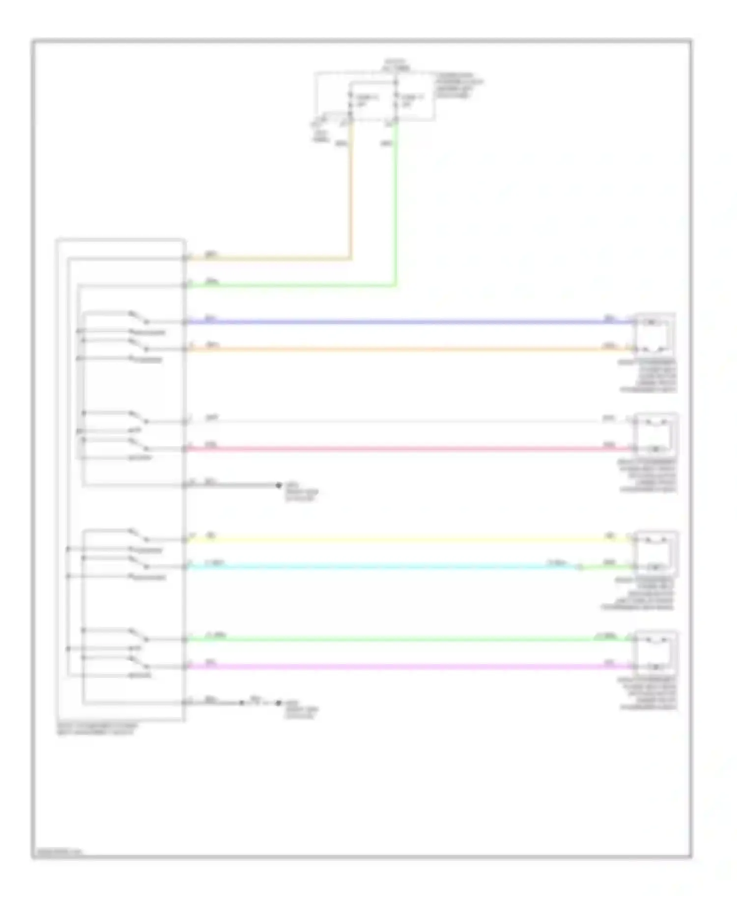 Wiring diagram fuse 13 for Acura MDX II facelift (2010-2013) (1 of 4)