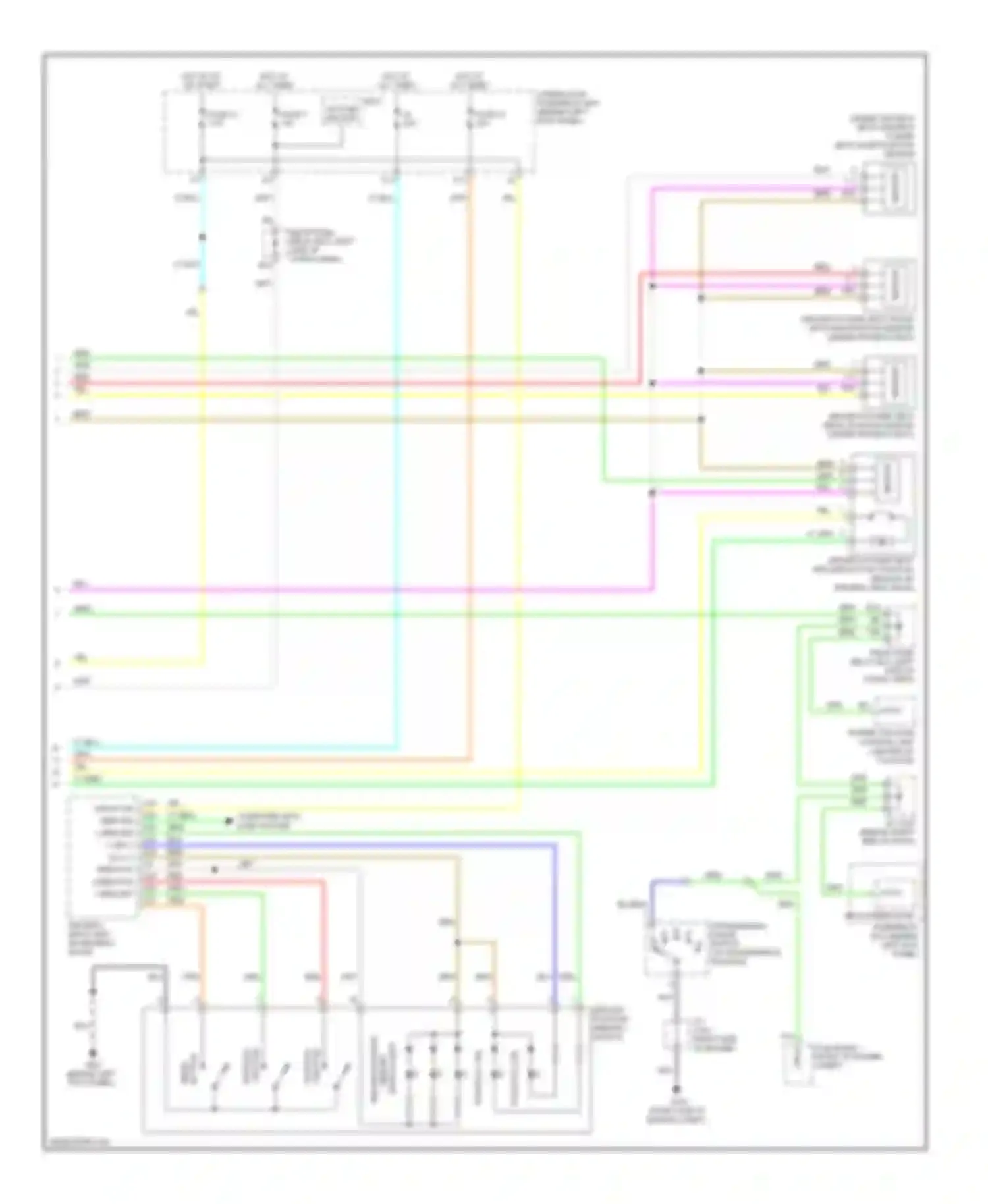 Wiring diagram fuse 14 for Acura MDX II facelift (2010-2013) (1 of 4)