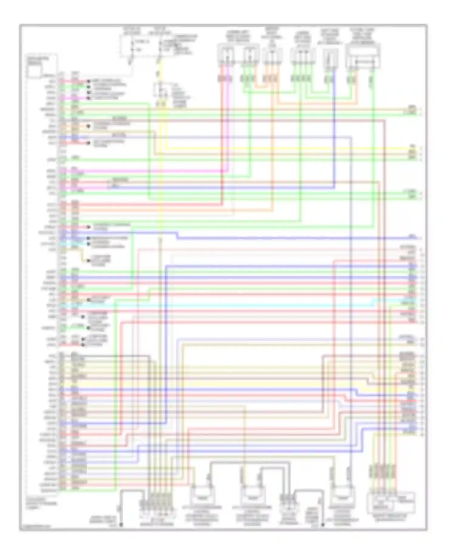 Wiring diagram headlights system starting/ charging system for Acura MDX II facelift (2010-2013) (1 of 1)