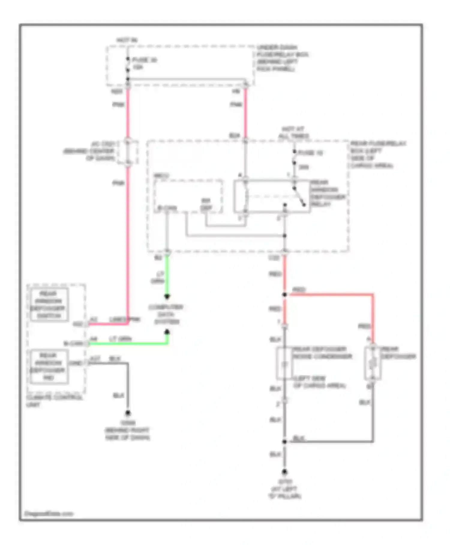 Wiring diagram hot in on for Acura MDX II facelift (2010-2013) (7 of 10)