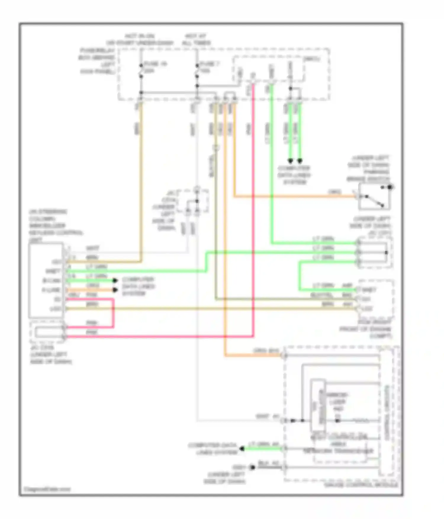 Wiring diagram ig sw for Acura MDX II facelift (2010-2013) (1 of 1)