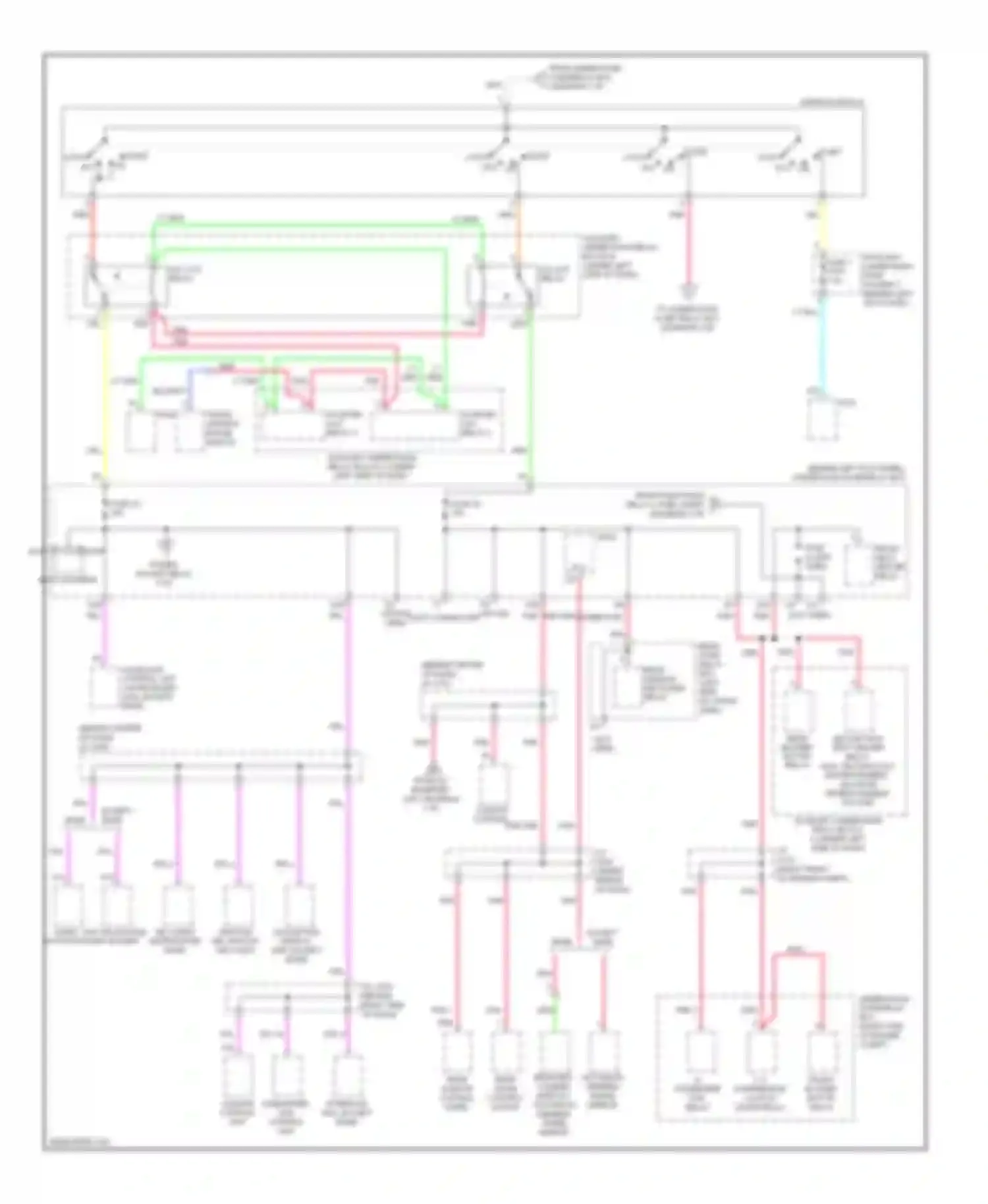 Wiring diagram ignition key switch/ key light for Acura MDX II facelift (2010-2013) (5 of 7)