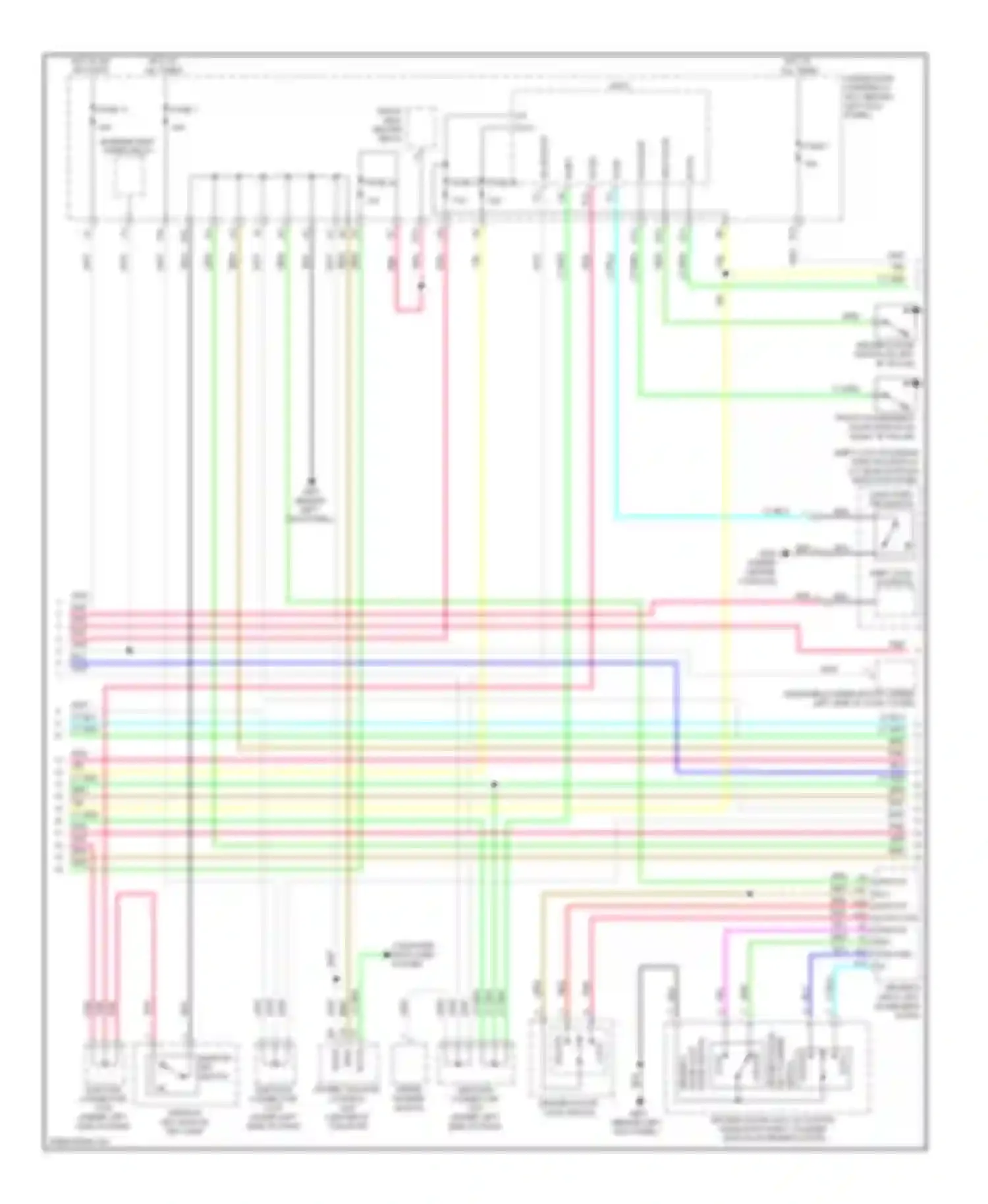 Wiring diagram indicator panel light park pin switch for Acura MDX II facelift (2010-2013) (1 of 1)