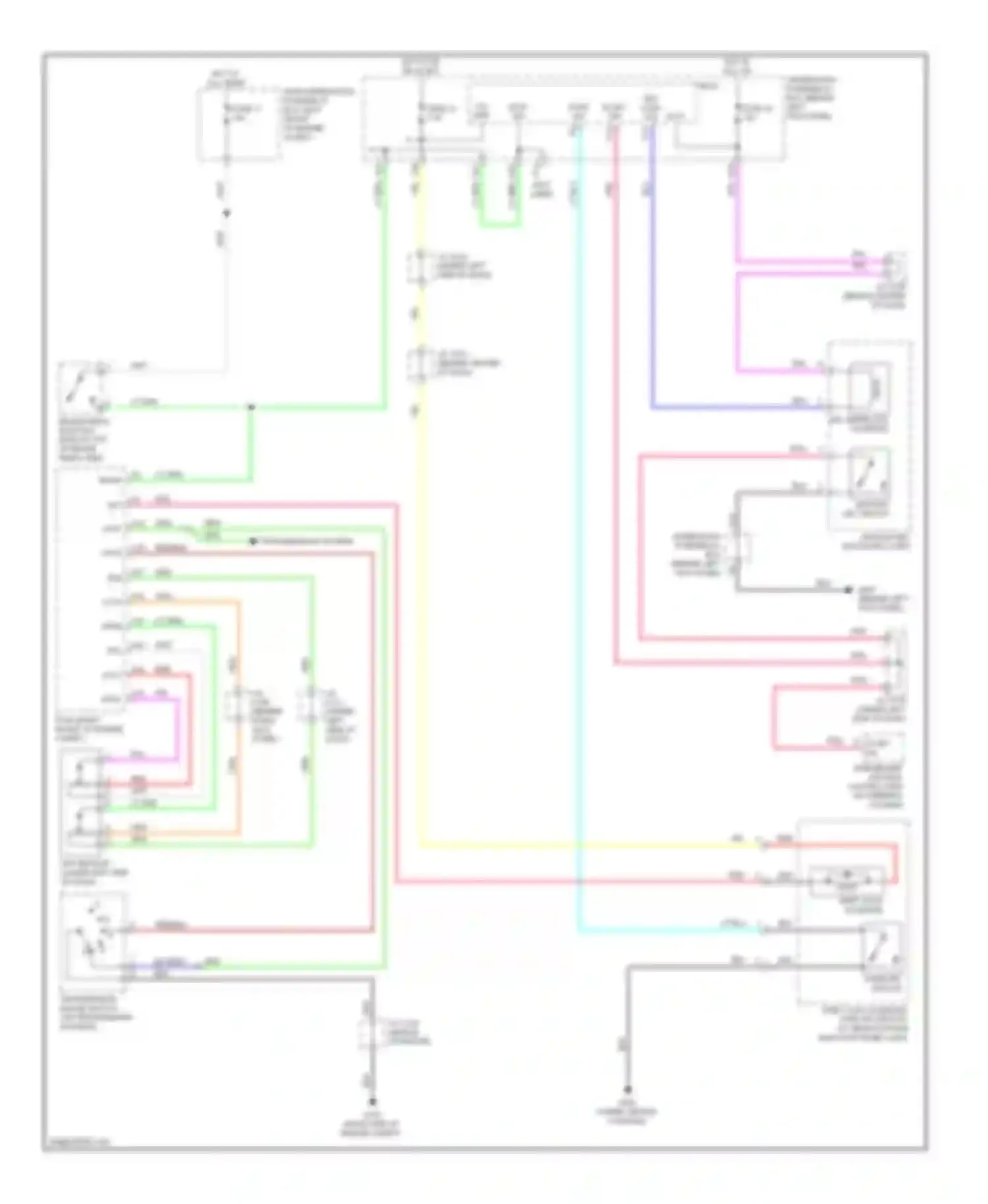 Wiring diagram key interlock solenoid for Acura MDX II facelift (2010-2013) (1 of 1)
