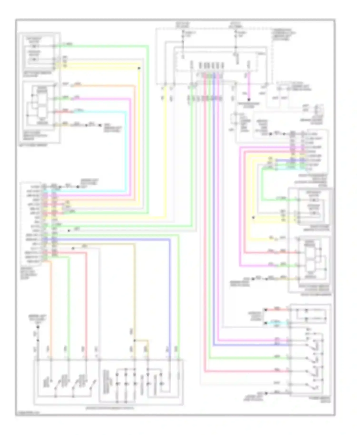 Wiring diagram memory switch driving position for Acura MDX II facelift (2010-2013) (1 of 1)