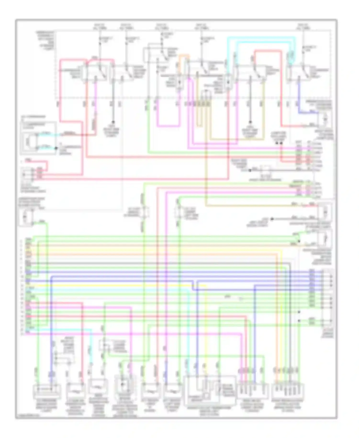 Wiring diagram mode 2 for Acura MDX II facelift (2010-2013) (2 of 2)