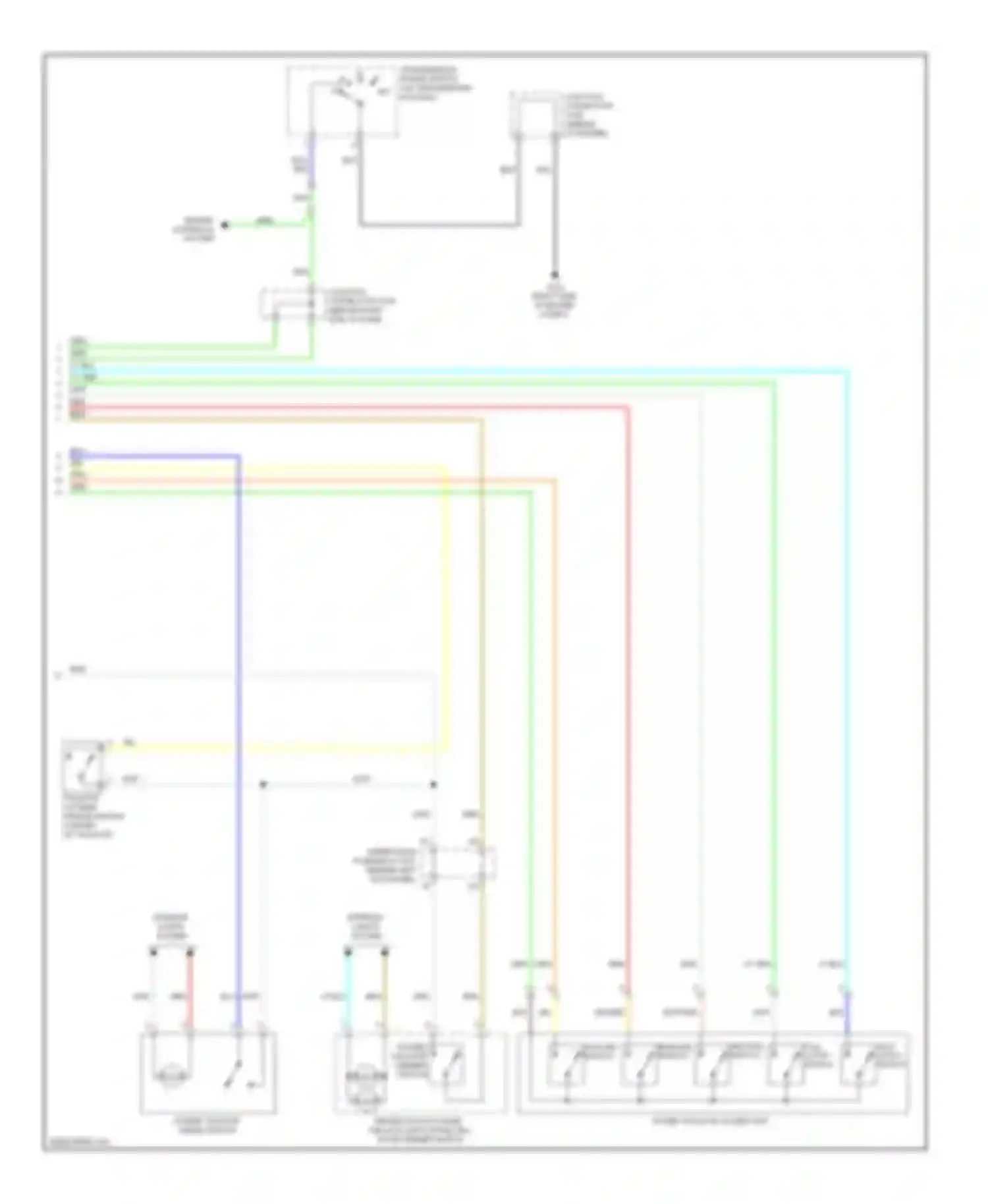 Wiring diagram neutral switch for Acura MDX II facelift (2010-2013) (1 of 1)