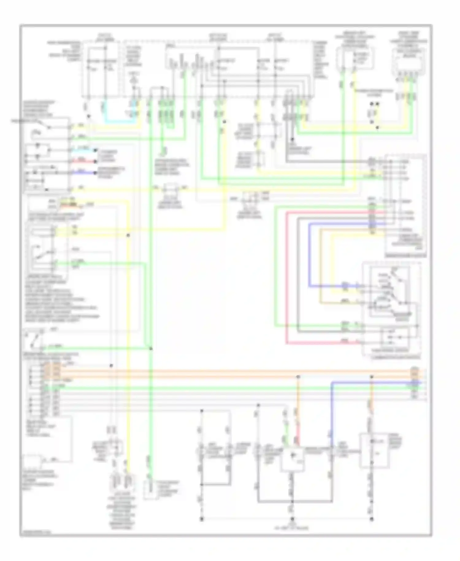 Wiring diagram power distribution system for Acura MDX II facelift (2010-2013) (2 of 9)