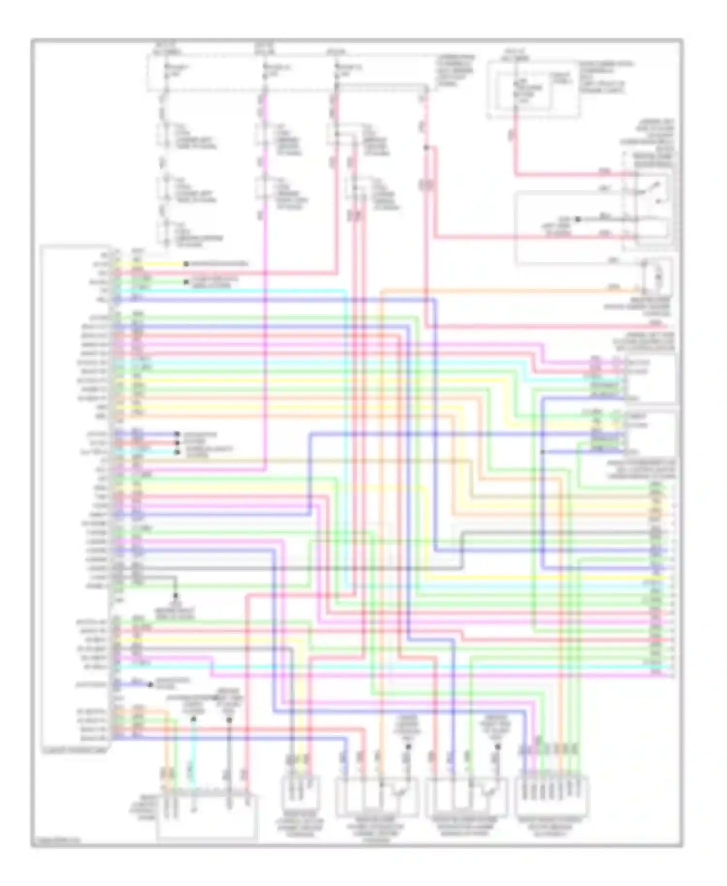 Wiring diagram rear blower motor relay for Acura MDX II facelift (2010-2013) (1 of 3)