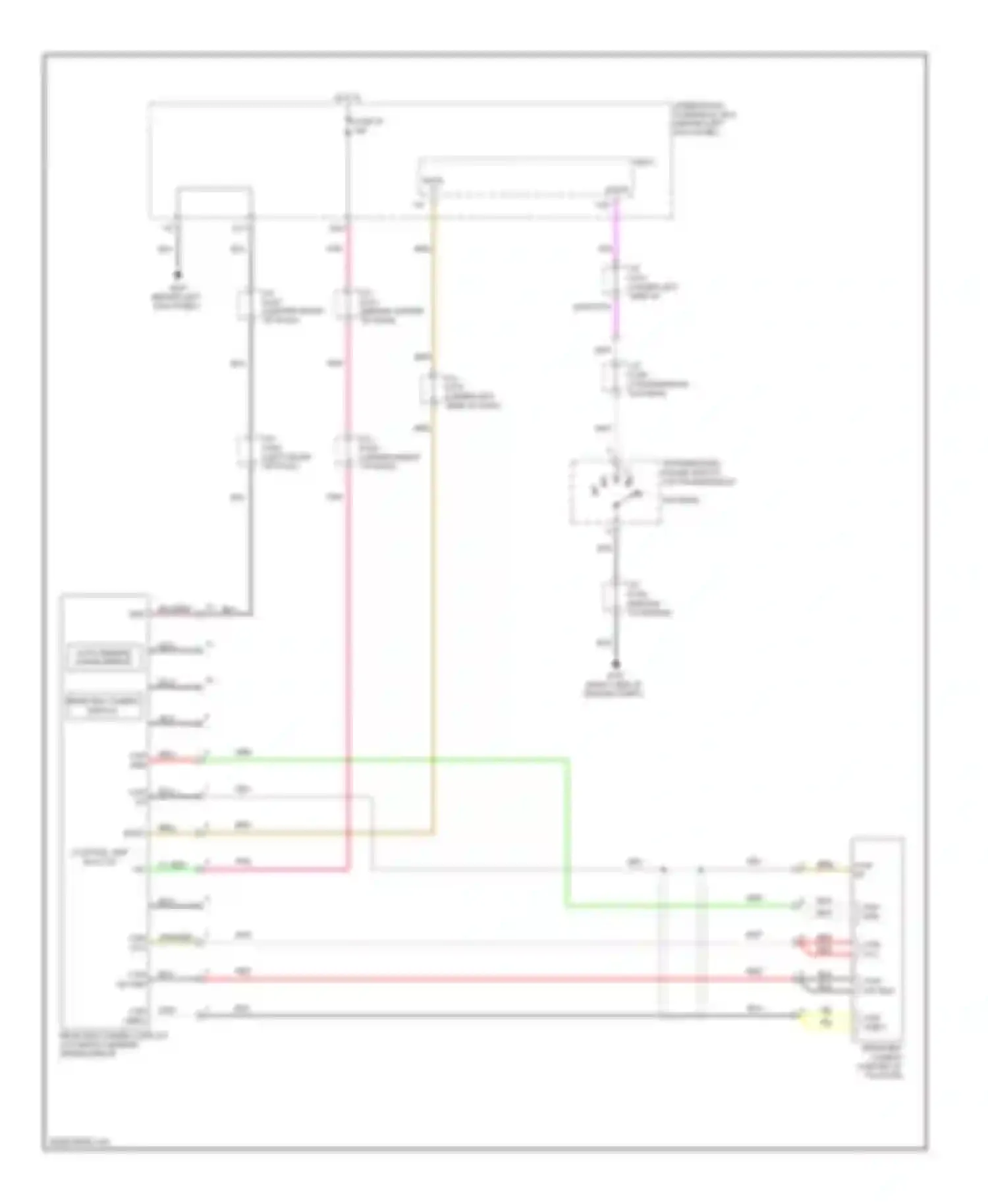 Wiring diagram rearview camera for Acura MDX II facelift (2010-2013) (1 of 2)