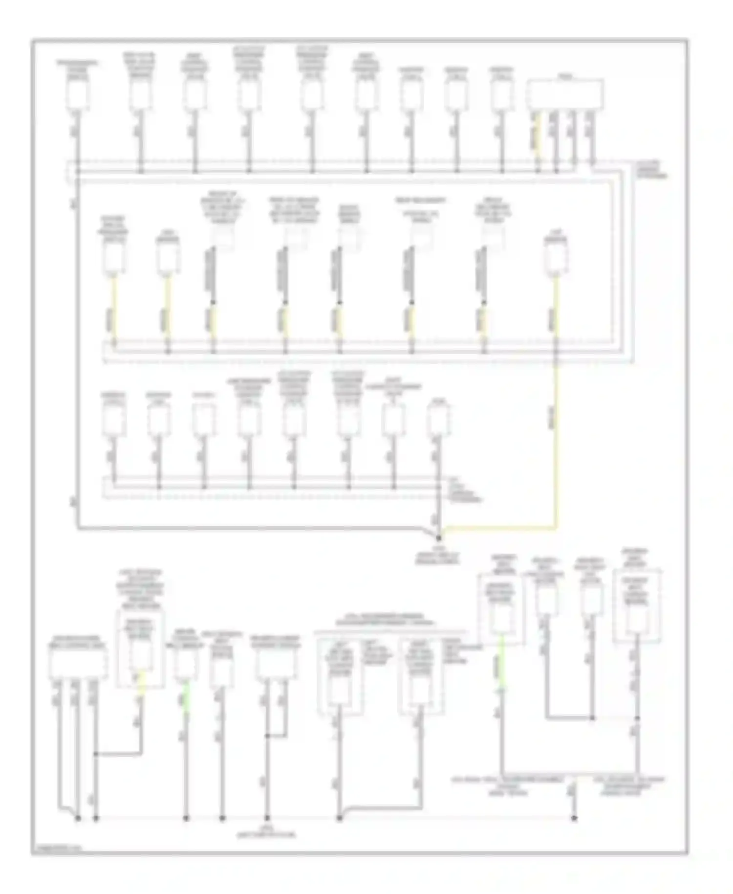 Wiring diagram right second row seat heater for Acura MDX II facelift (2010-2013) (1 of 2)