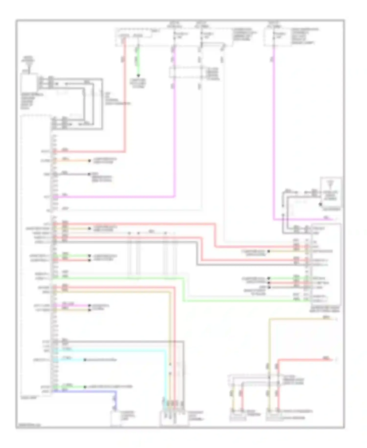 Wiring diagram right tweeter for Acura MDX II facelift (2010-2013) (1 of 5)