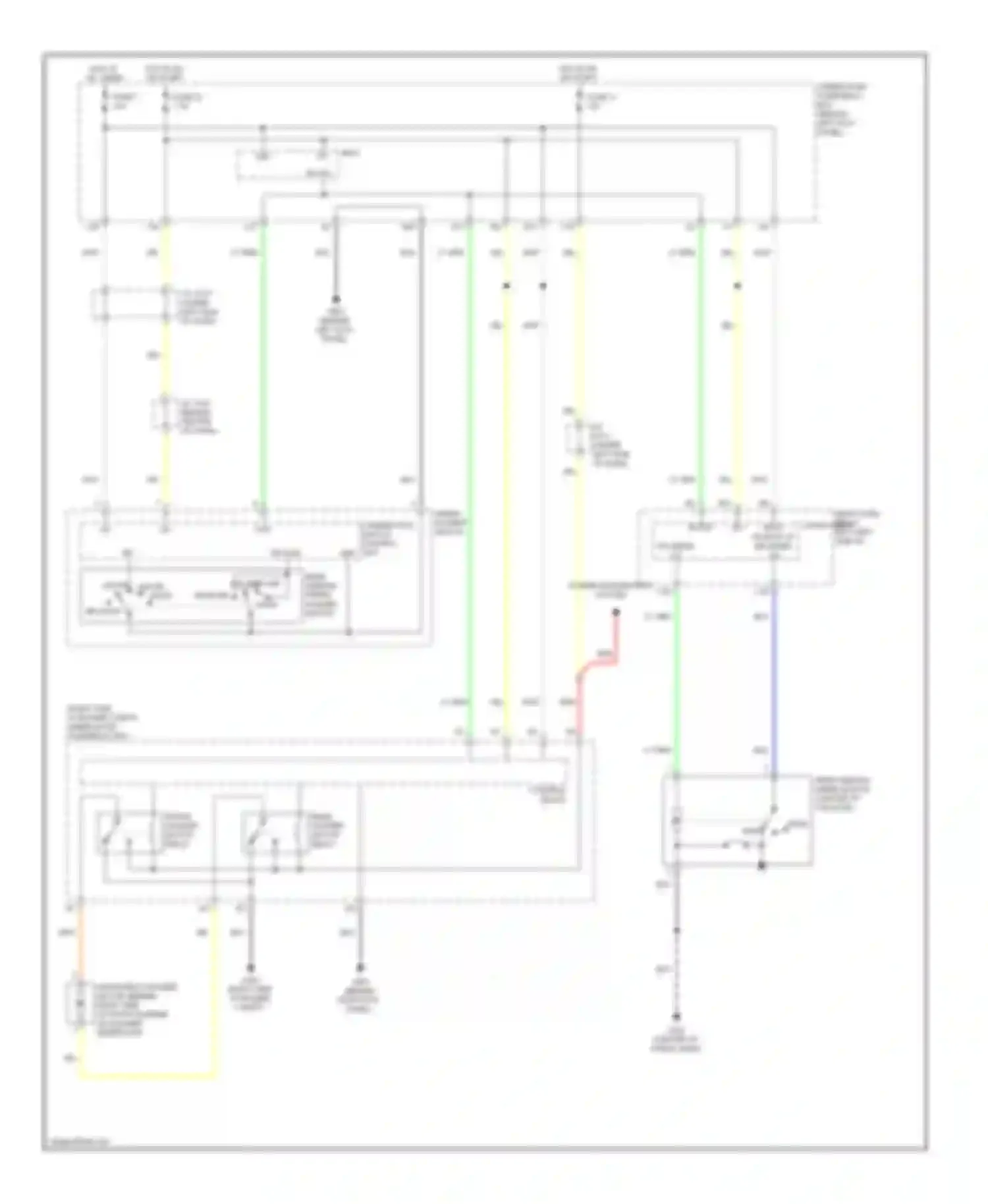Wiring diagram rr wp for Acura MDX II facelift (2010-2013) (1 of 1)