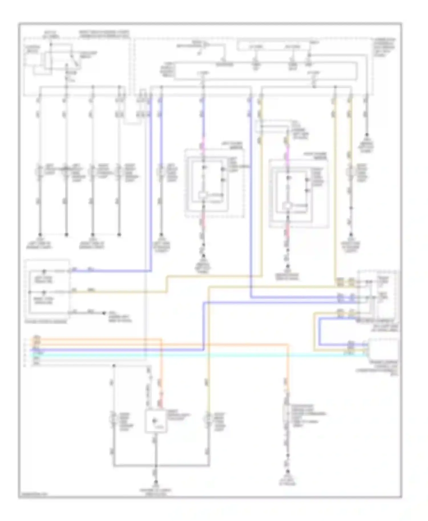 MDX Acura II (2006-2010): Exterior lamps circuit (2 of 2)