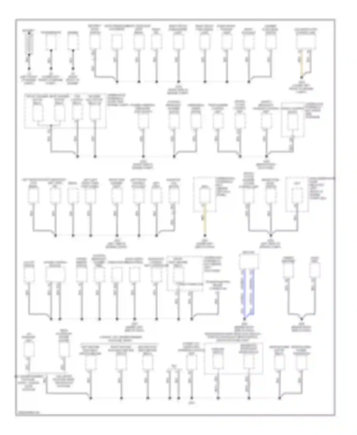 MDX Acura II (2006-2010): Ground distribution circuit (1 of 3)
