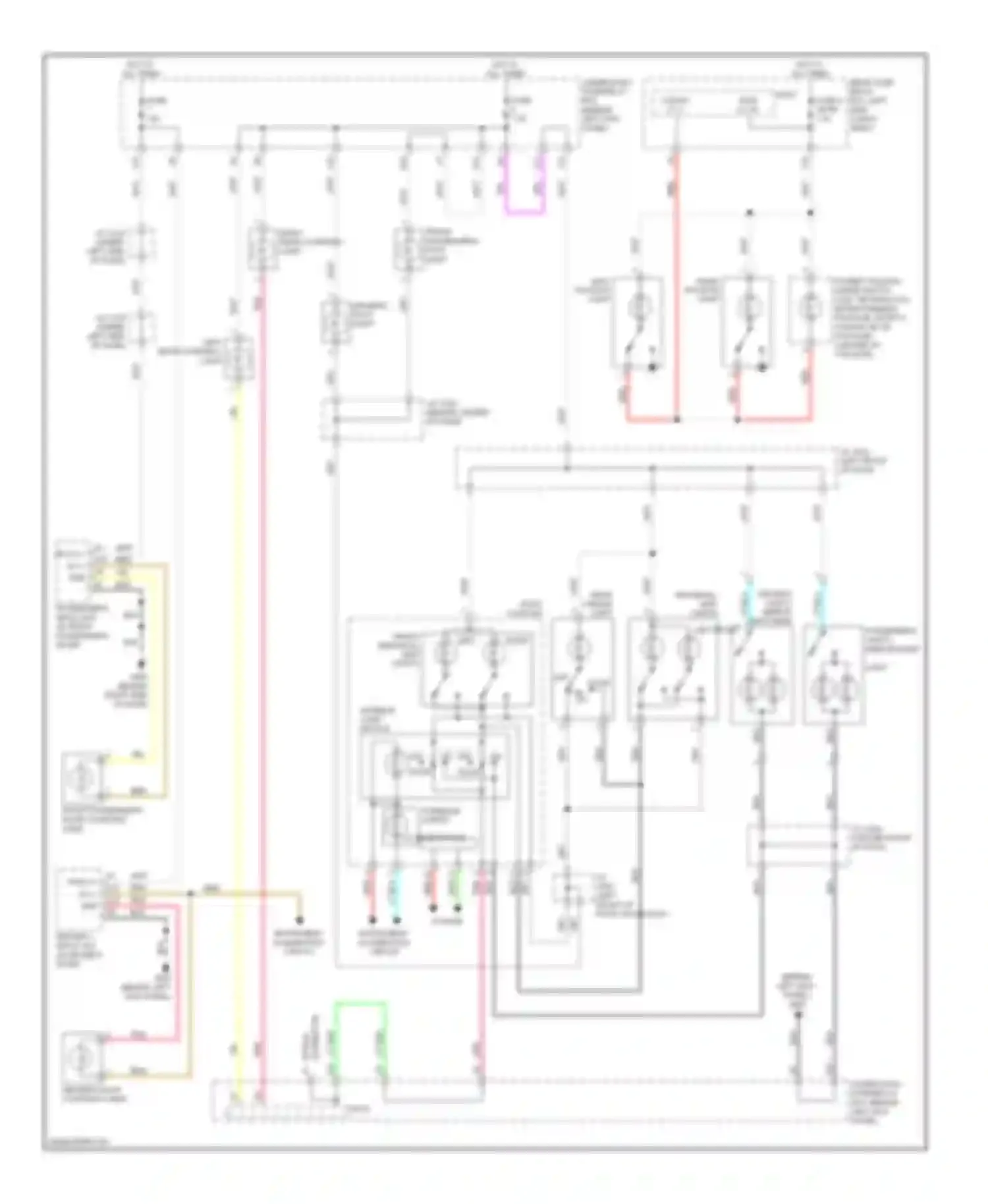 MDX Acura II (2006-2010): Courtesy lamps circuit