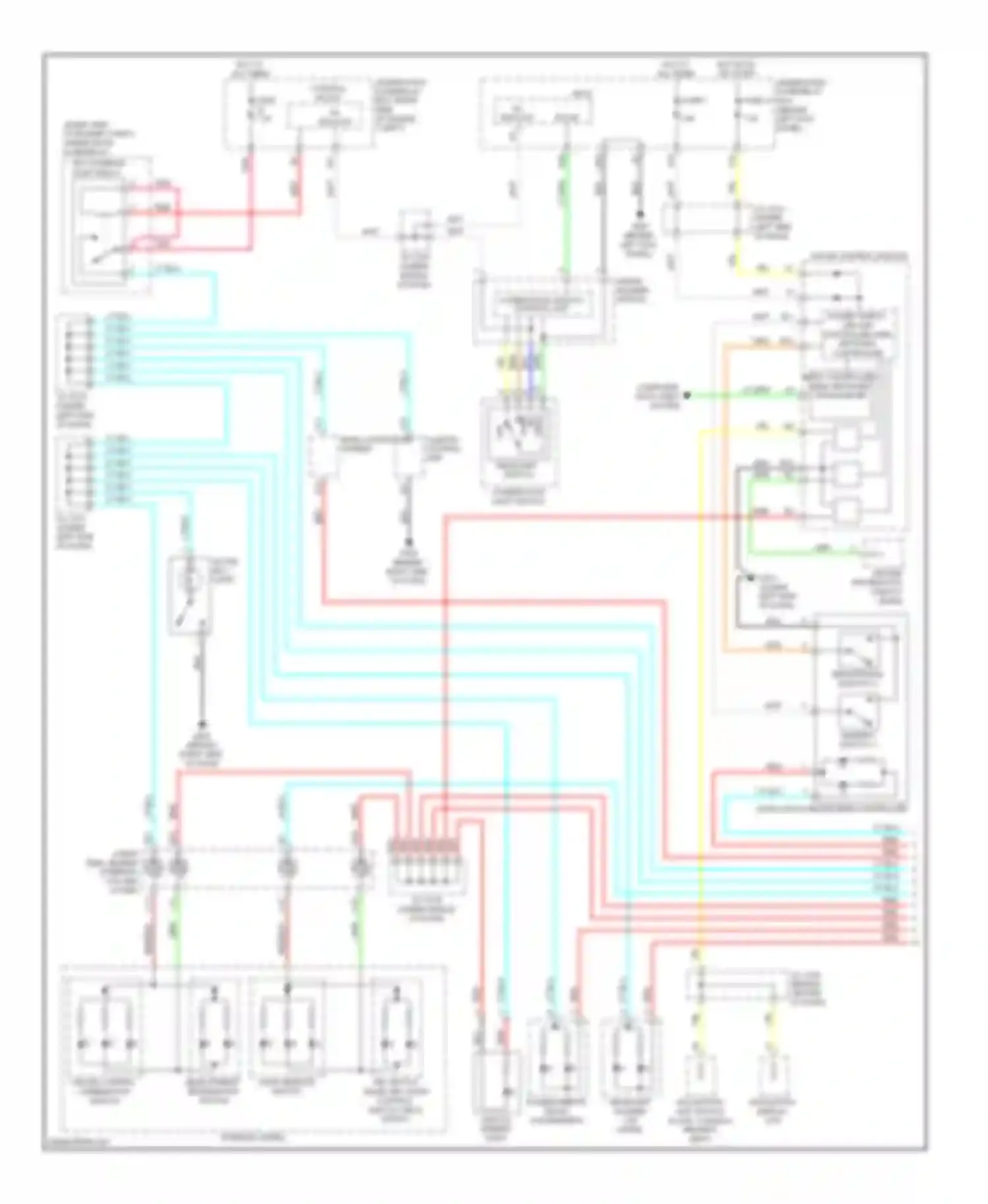 MDX Acura II (2006-2010): Instrument illumination circuit (1 of 2)
