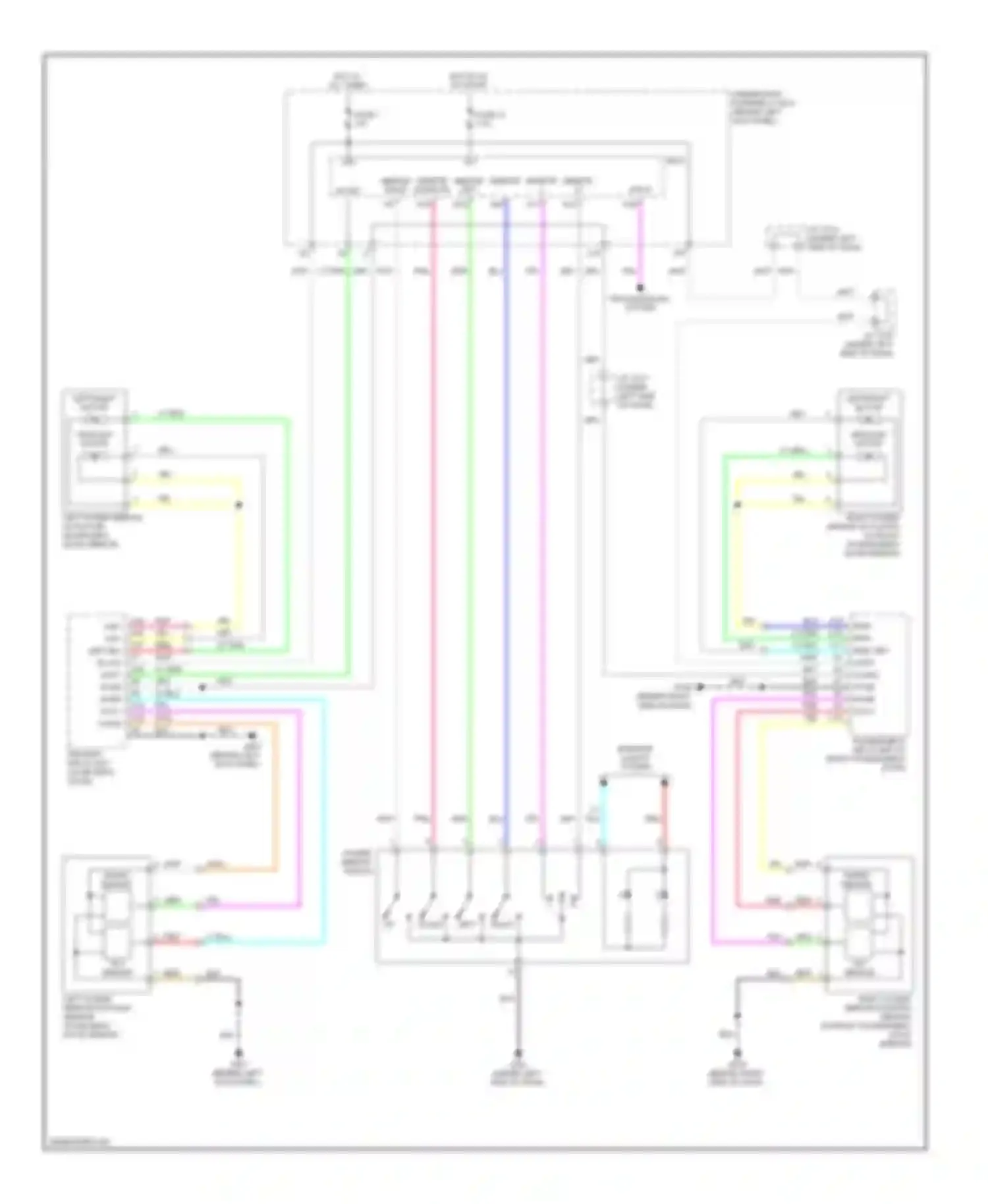MDX Acura II (2006-2010): Memory mirrors circuit