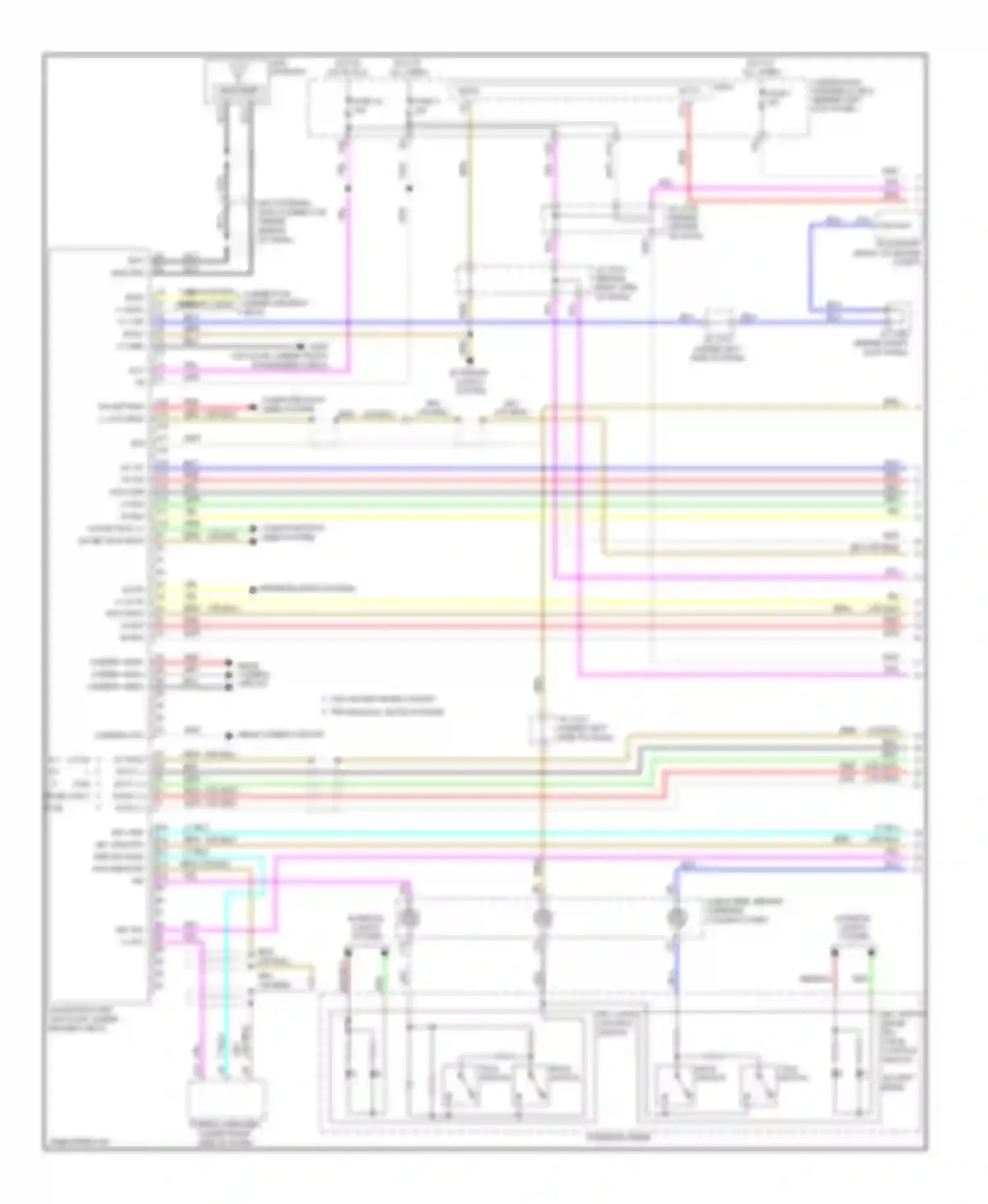 MDX Acura II (2006-2010): Navigation circuit (1 of 2)