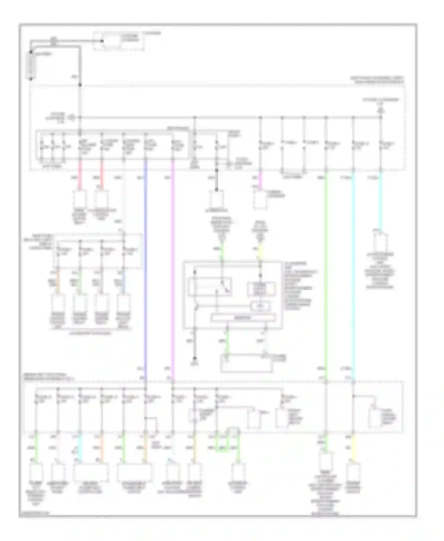 MDX Acura II (2006-2010): Power distribution circuit (1 of 6)