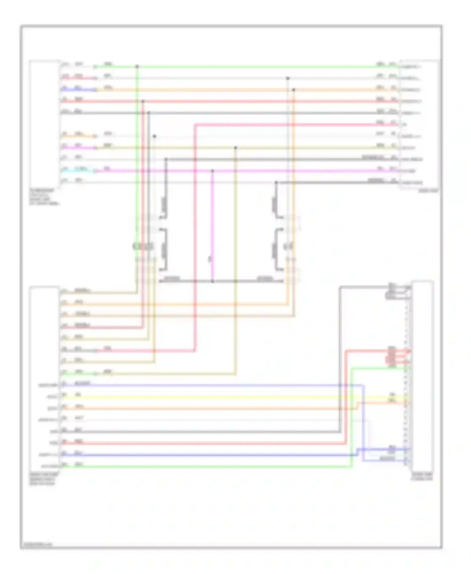 MDX Acura II (2006-2010): Music link circuit, accessory without navigation