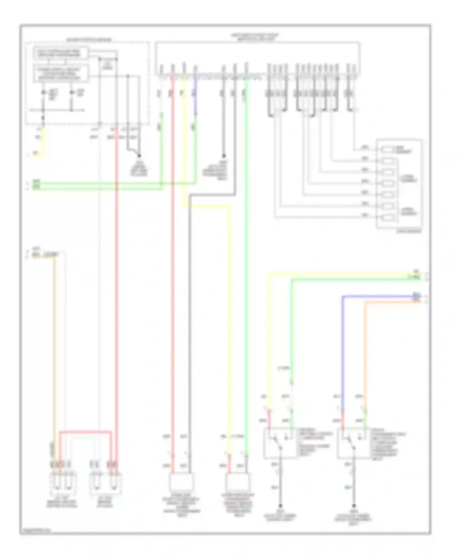 MDX Acura II (2006-2010): Supplemental restraints circuit (2 of 3)