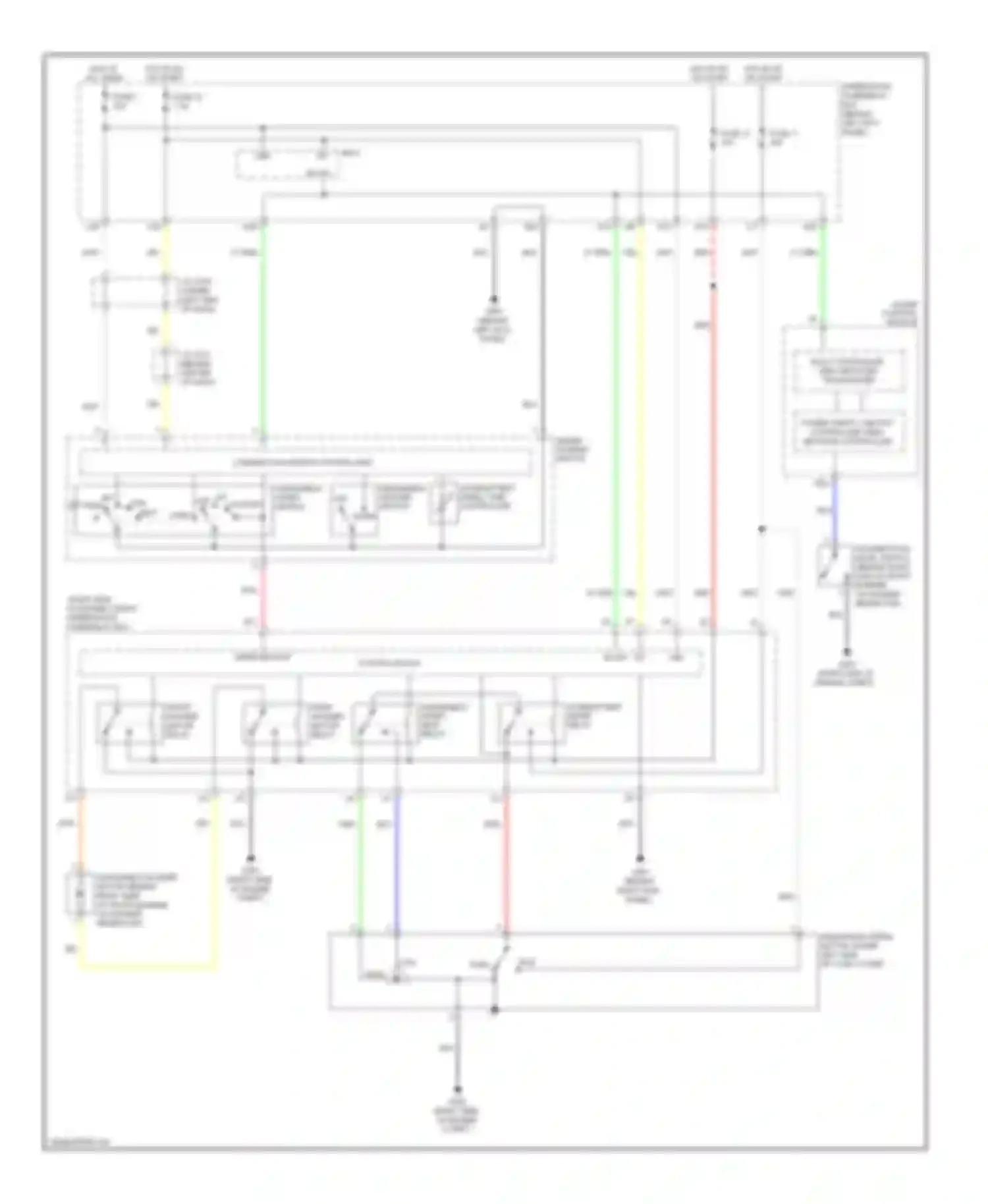 MDX Acura II (2006-2010): Front wiper/washer circuit