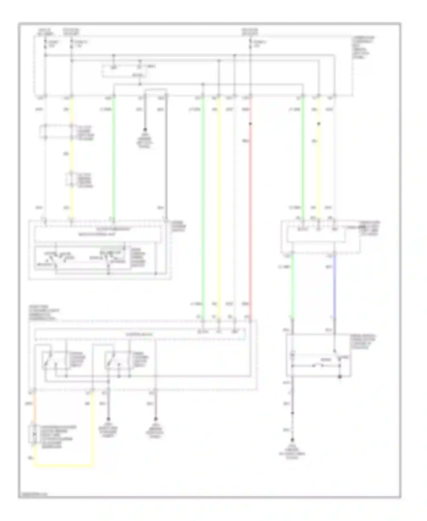 MDX Acura II (2006-2010): Rear wiper/washer circuit