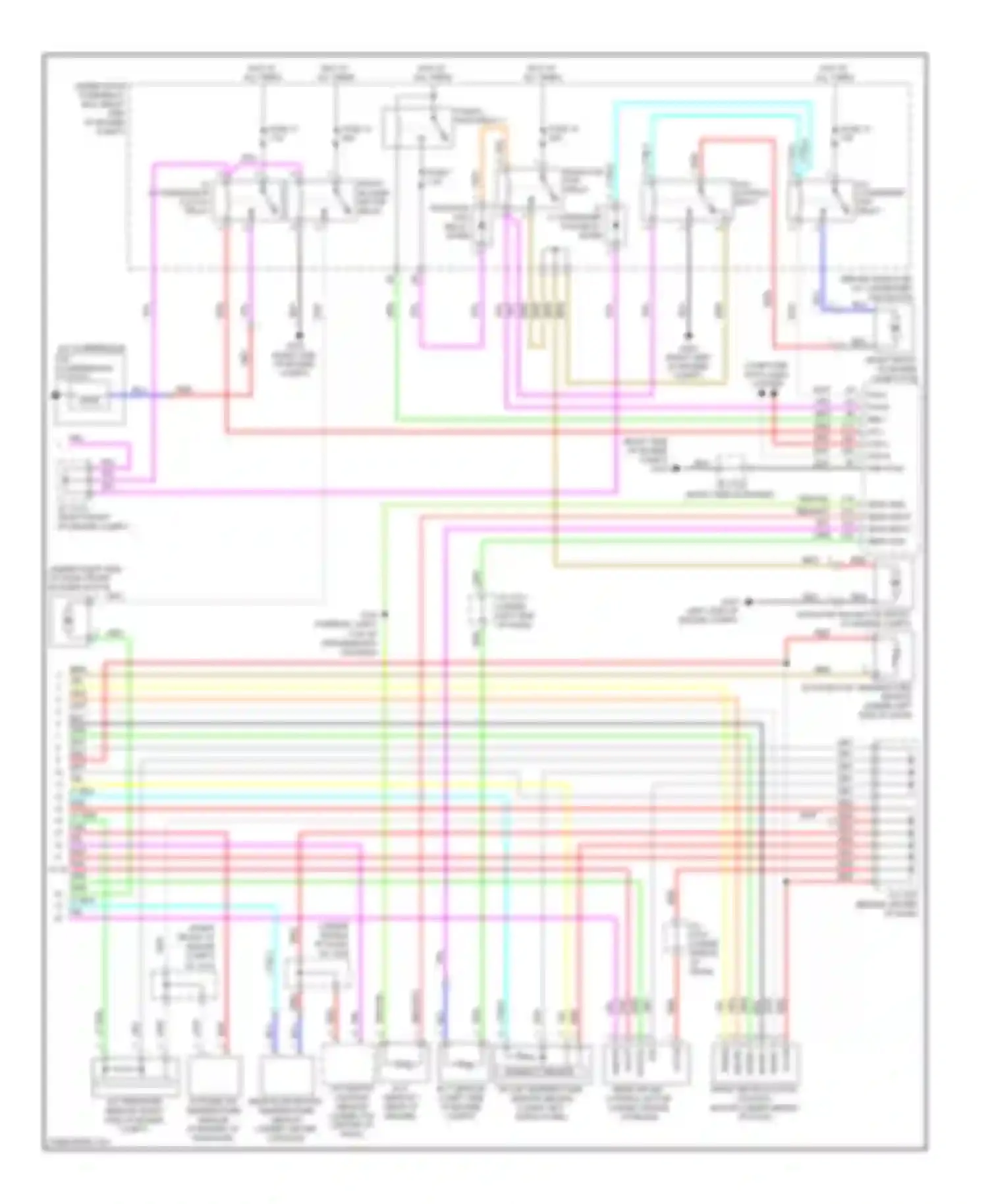 Wiring diagram a/c condenser fan relay diode for Acura MDX II (2006-2010) (1 of 2)