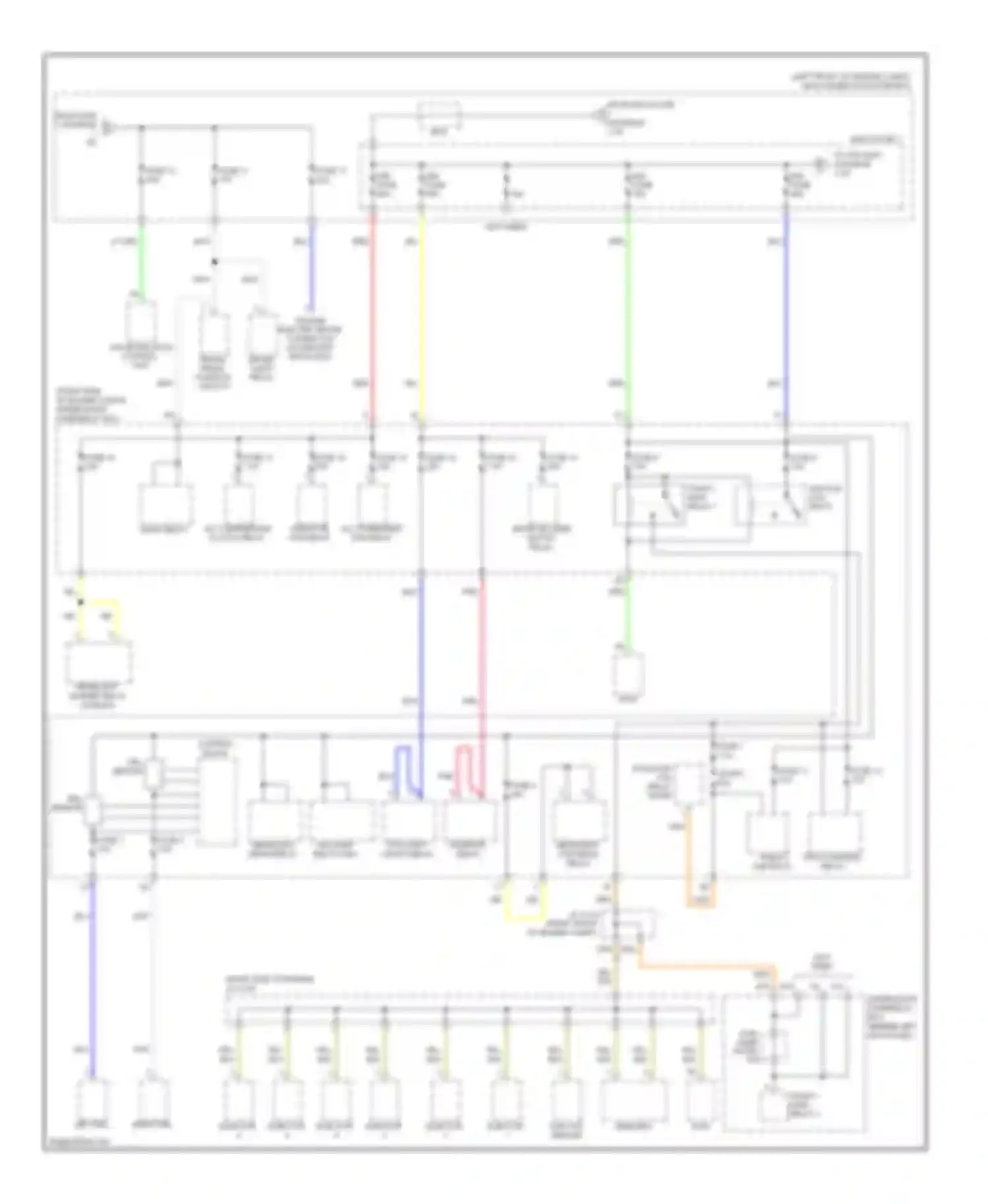 Wiring diagram brake light relay for Acura MDX II (2006-2010) (2 of 3)