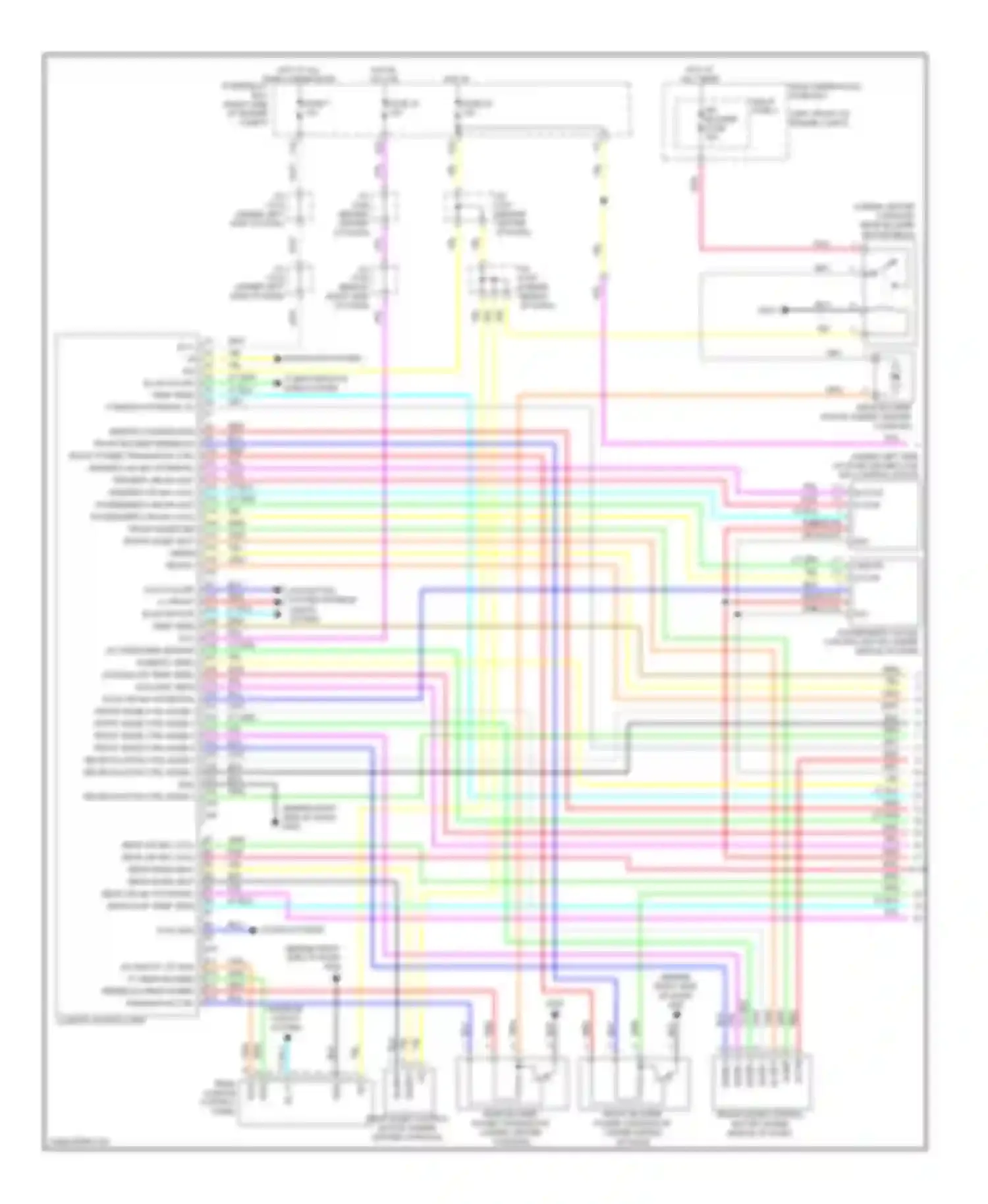 Wiring diagram bus rx for Acura MDX II (2006-2010) (1 of 1)