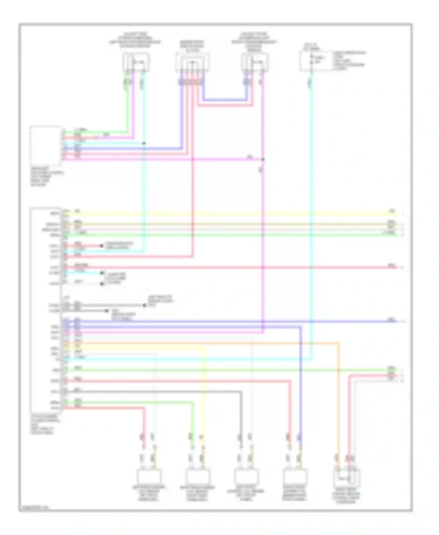 Wiring diagram can-l rlst hvcc for Acura MDX II (2006-2010) (1 of 1)