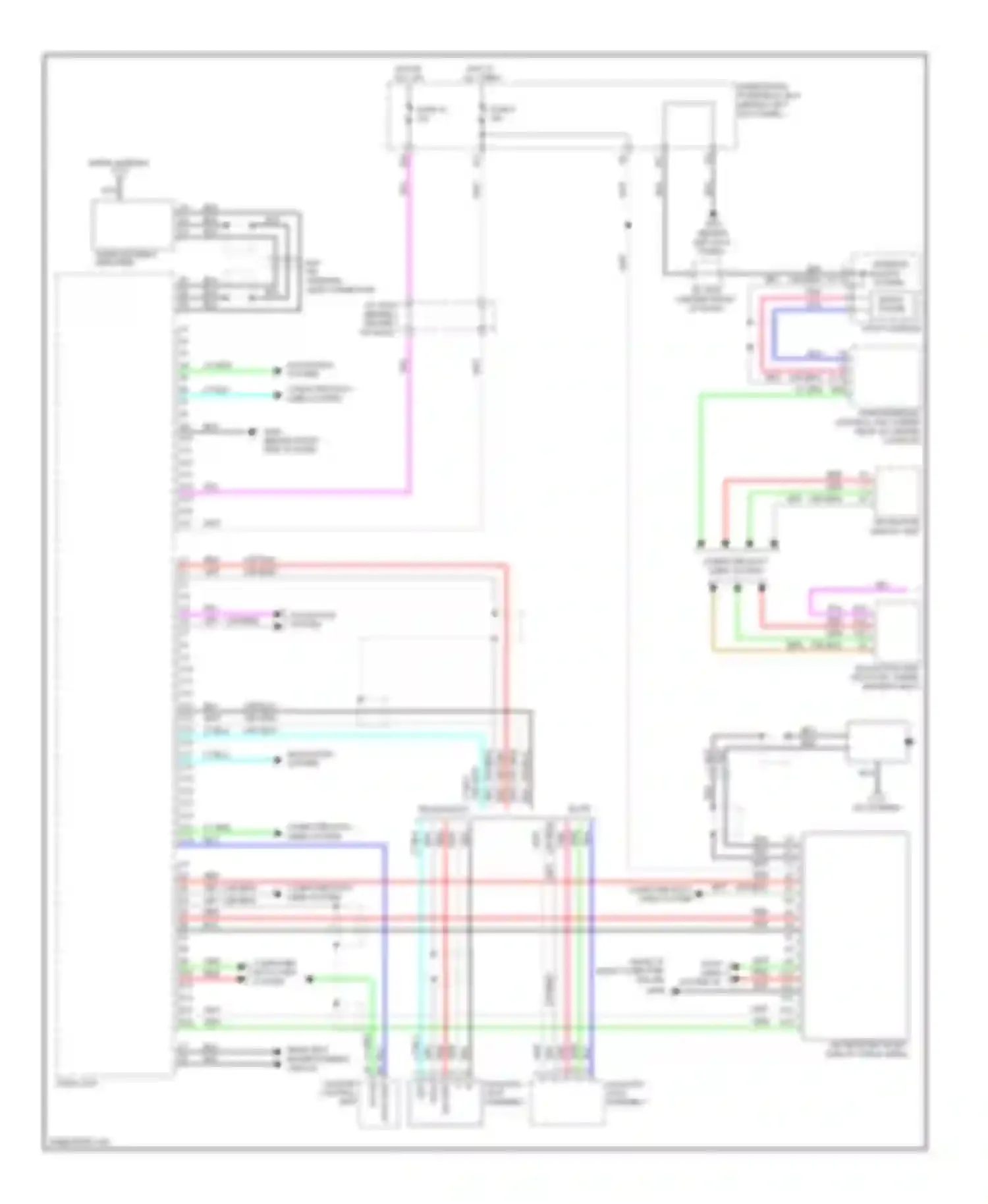 Wiring diagram climate control unit for Acura MDX II (2006-2010) (8 of 9)