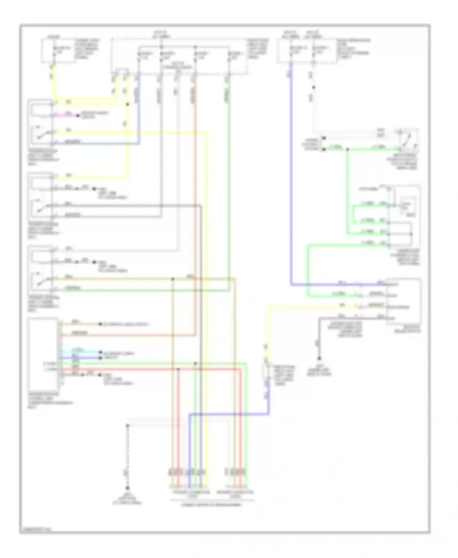 Wiring diagram cruise control system for Acura MDX II (2006-2010) (3 of 4)