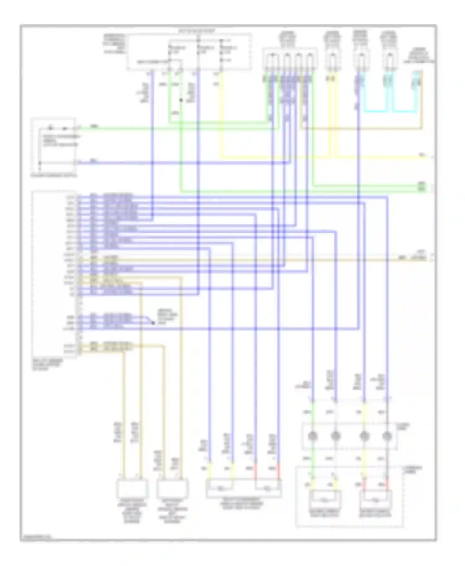 Wiring diagram driver's airbag second inflator for Acura MDX II (2006-2010) (1 of 1)
