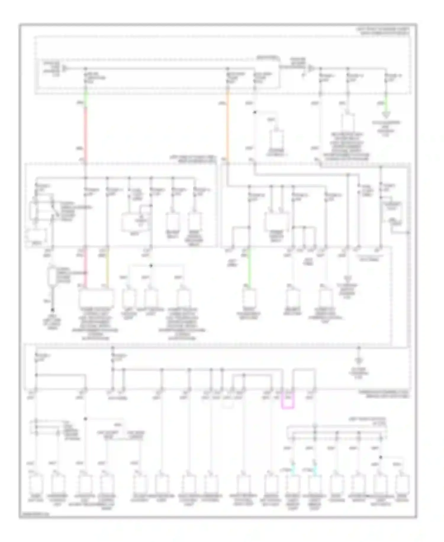 Wiring diagram driver's mpcs unit for Acura MDX II (2006-2010) (1 of 3)