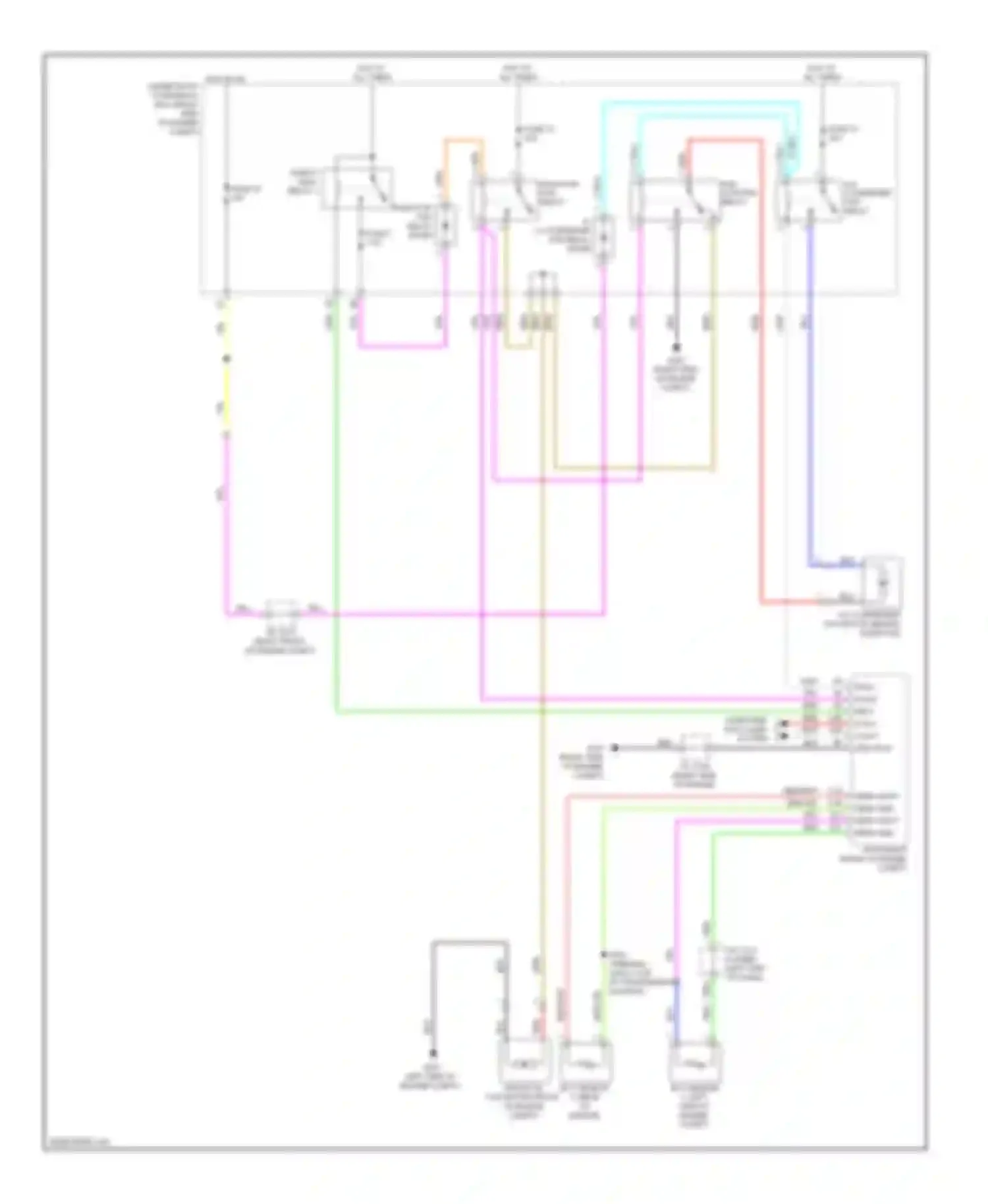 Wiring diagram fan control relay for Acura MDX II (2006-2010) (2 of 3)