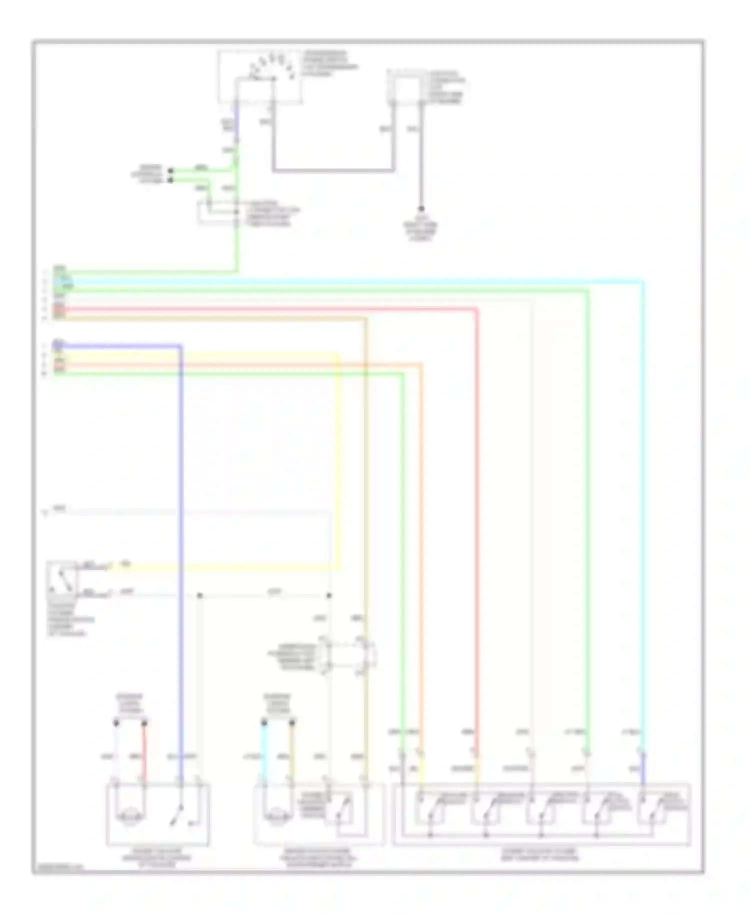 Wiring diagram half latch switch for Acura MDX II (2006-2010) (1 of 1)