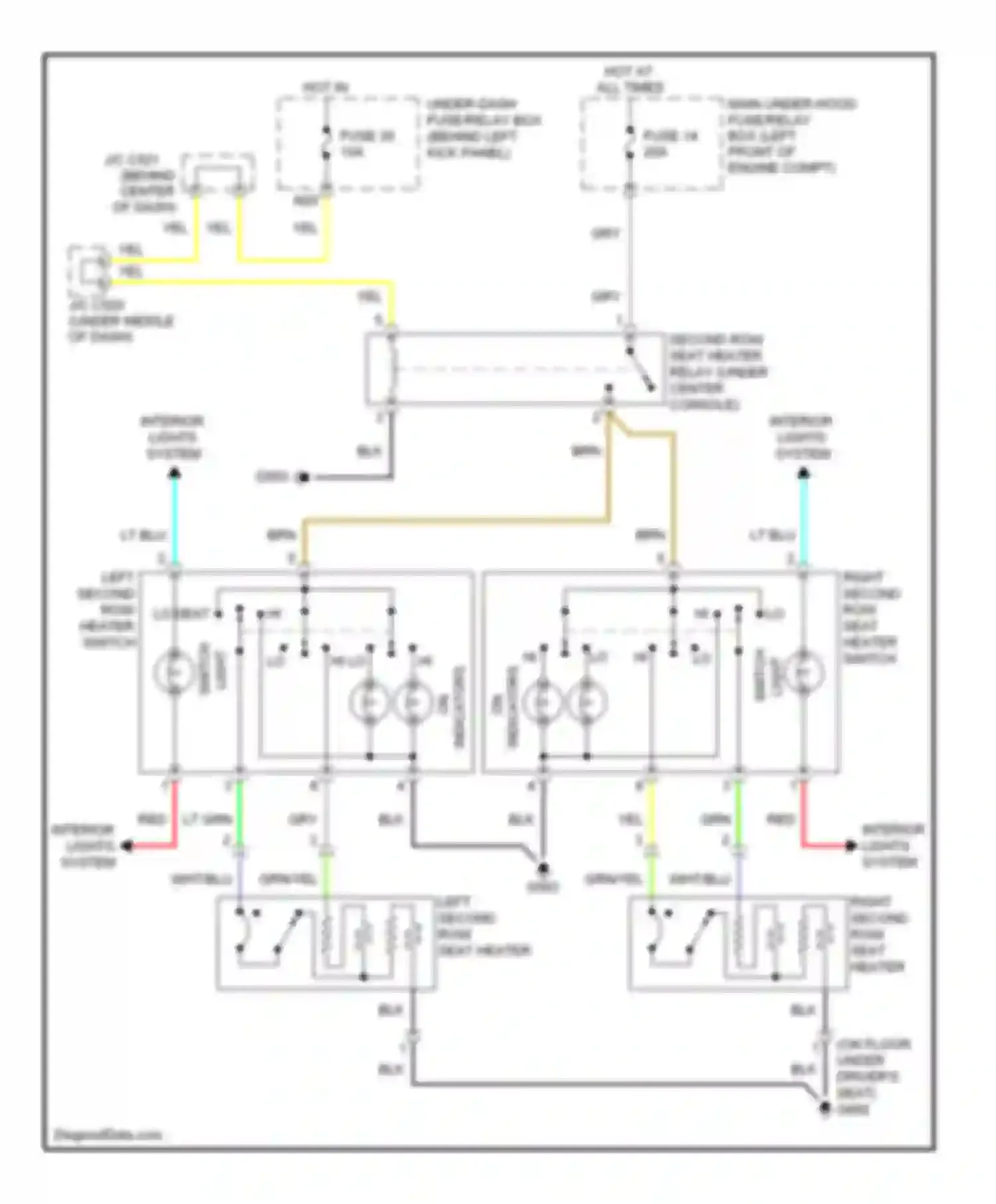 Wiring diagram hot at all times for Acura MDX II (2006-2010) (40 of 50)